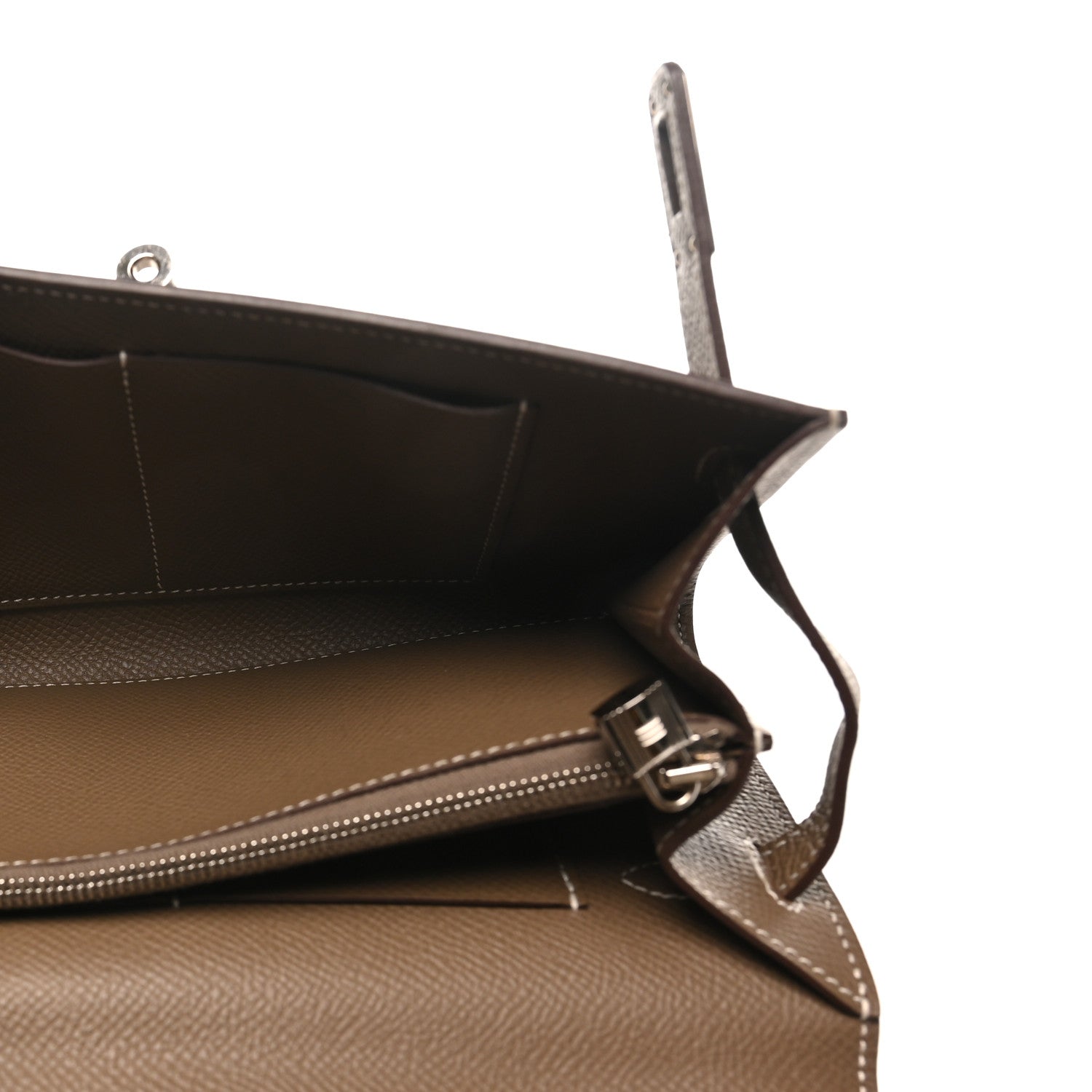 エルメス ケリートゥーゴー 長財布 Etoupe エプソン シルバー金具 HERMES KELLY TO GO WALLET ETOUPE EPSOM SILVER HARDWARE