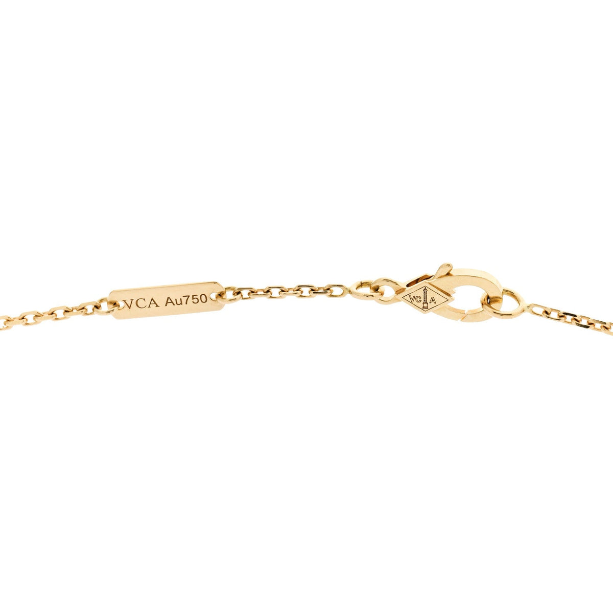 ヴァンクリーフ＆アーペル ヴィンテージアルハンブラ ペンダントネックレス ダイヤモンド 18K イエローゴールド VAN CLEEF & ARPELS VINTAGE ALHAMBRA PENDANT NECKLACE DIAMOND 18K YELLOW GOLD