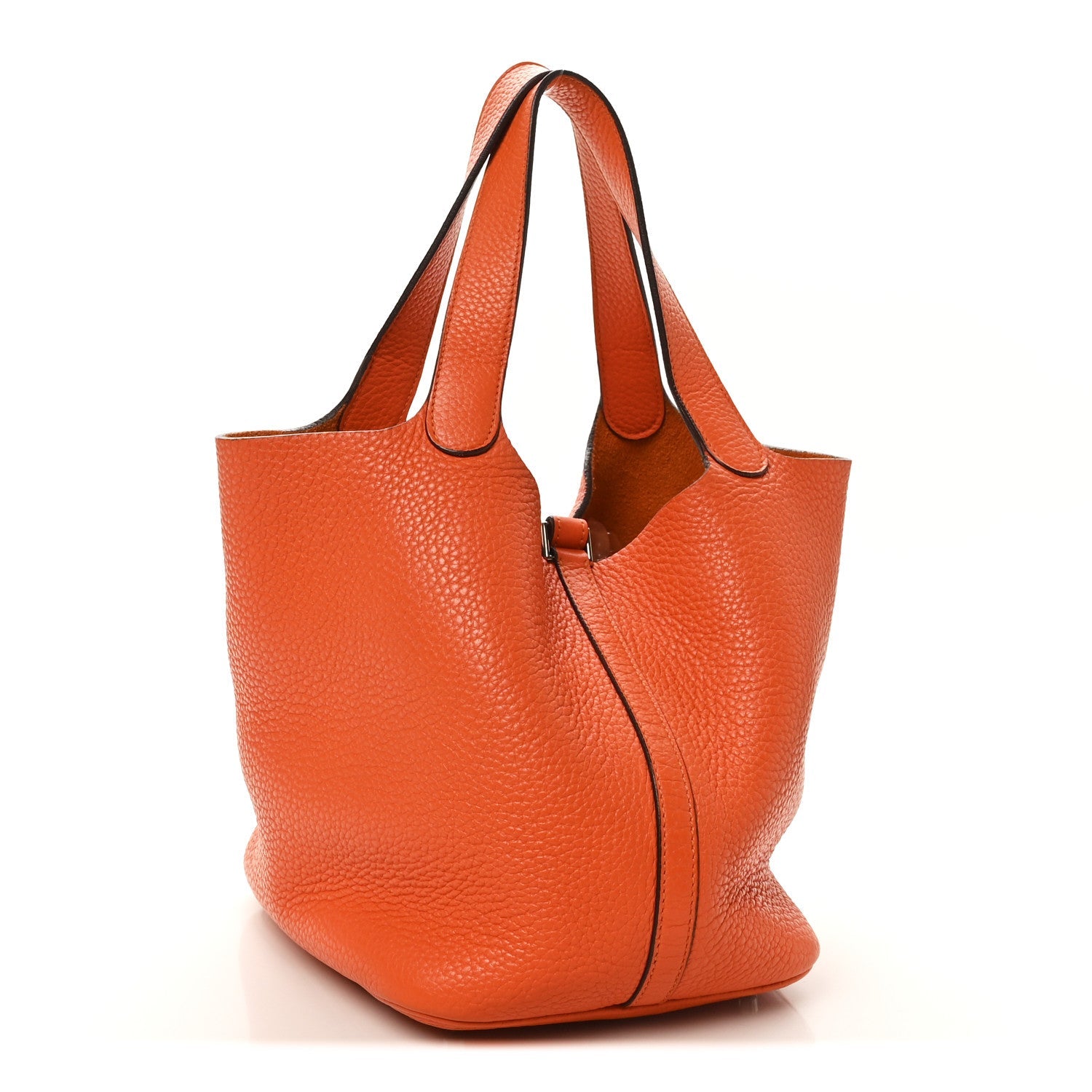 エルメス ピコタンロック MM 22 Orange トリヨンクレマンス シルバー金具 HERMES PICOTIN LOCK MM 22 ORANGE TAURILLON CLEMENCE SILVER HARDWARE