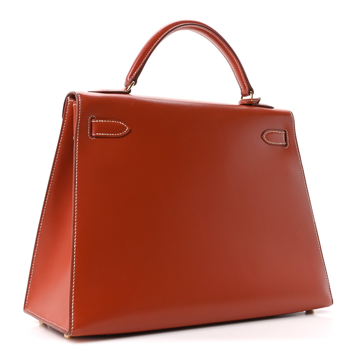 エルメス ケリー32 外縫い Brique ボックス ゴールド金具 HERMES KELLY32 SELLIER BRIQUE BOX GOLD HARDWARE