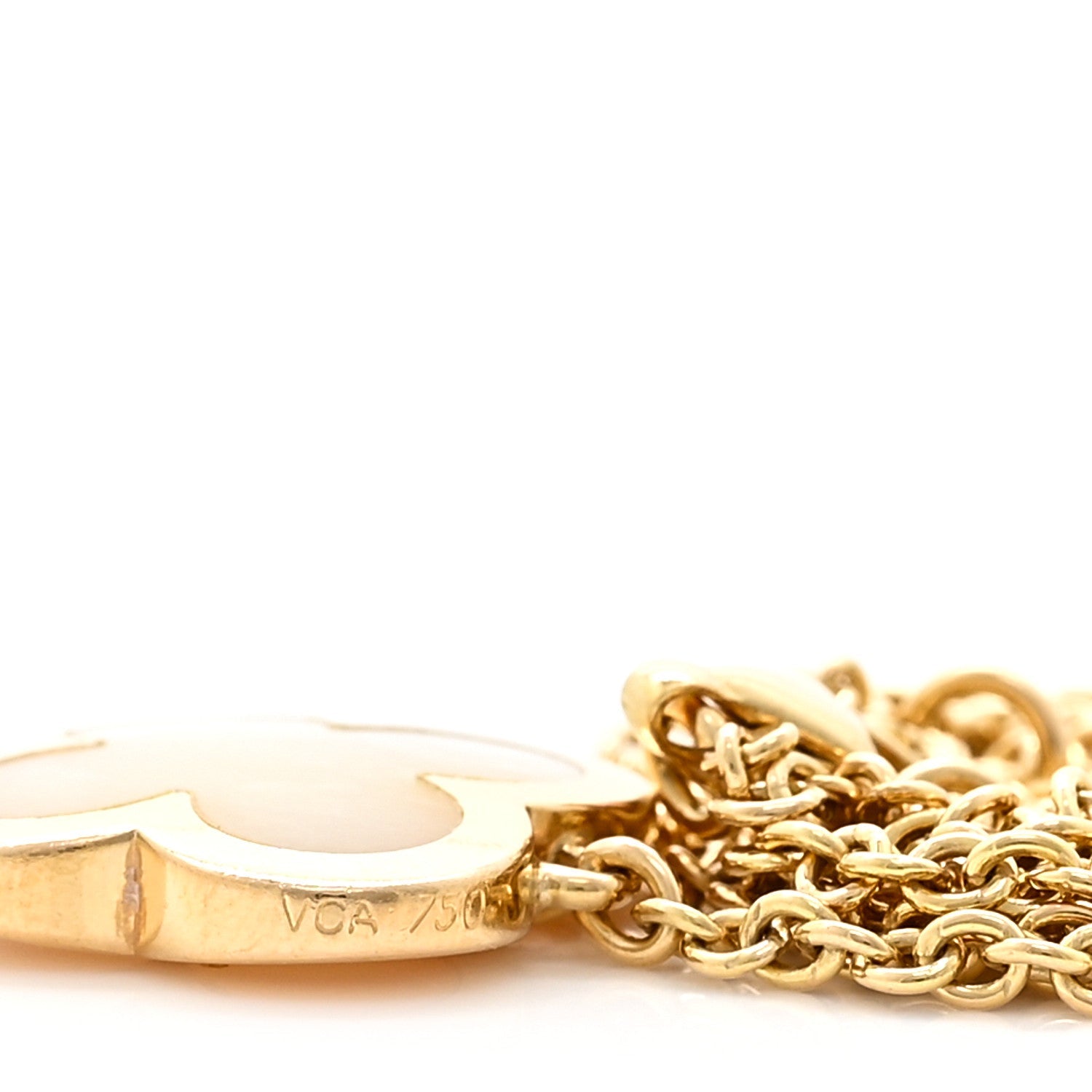 ヴァンクリーフ＆アーペル ピュアアルハンブラ ペンダントネックレス マザーオブパール 18K イエローゴールド VAN CLEEF & ARPELS PURE ALHAMBRA PENDANT NECKLACE MOTHER OF PEARL 18K YELLOW GOLD