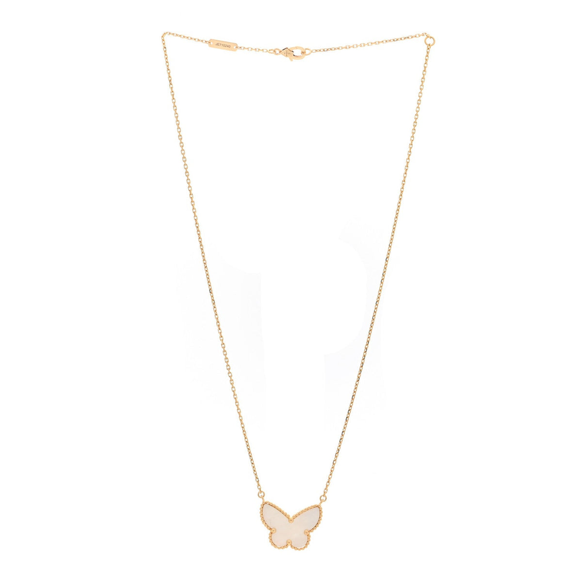 ヴァンクリーフ＆アーペル ラッキーアルハンブラ ペンダントネックレス マザーオブパール 18K イエローゴールド VAN CLEEF & ARPELS LUCKY ALHAMBRA PENDANT NECKLACE MOTHER OF PEARL 18K YELLOW GOLD
