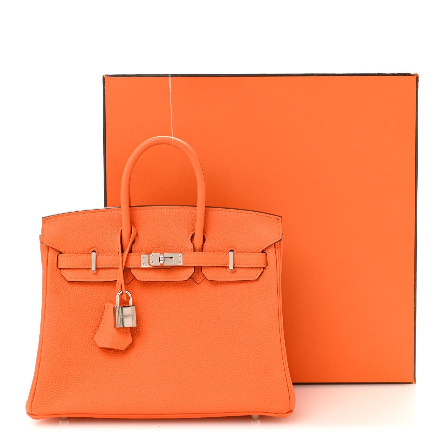 エルメス バーキン 25 Orange Minium トゴ シルバー金具 HERMES BIRKIN 25 ORANGE MINIUM TOGO SILVER HARDWARE