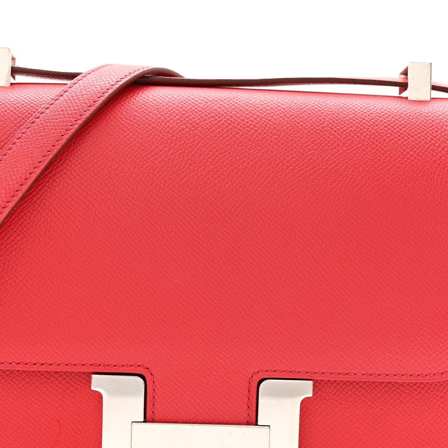 エルメス コンスタンス 24 Rouge Casaque エプソン シルバー金具 HERMES CONSTANCE 24 ROUGE CASAQUE EPSOM SILVER HARDWARE