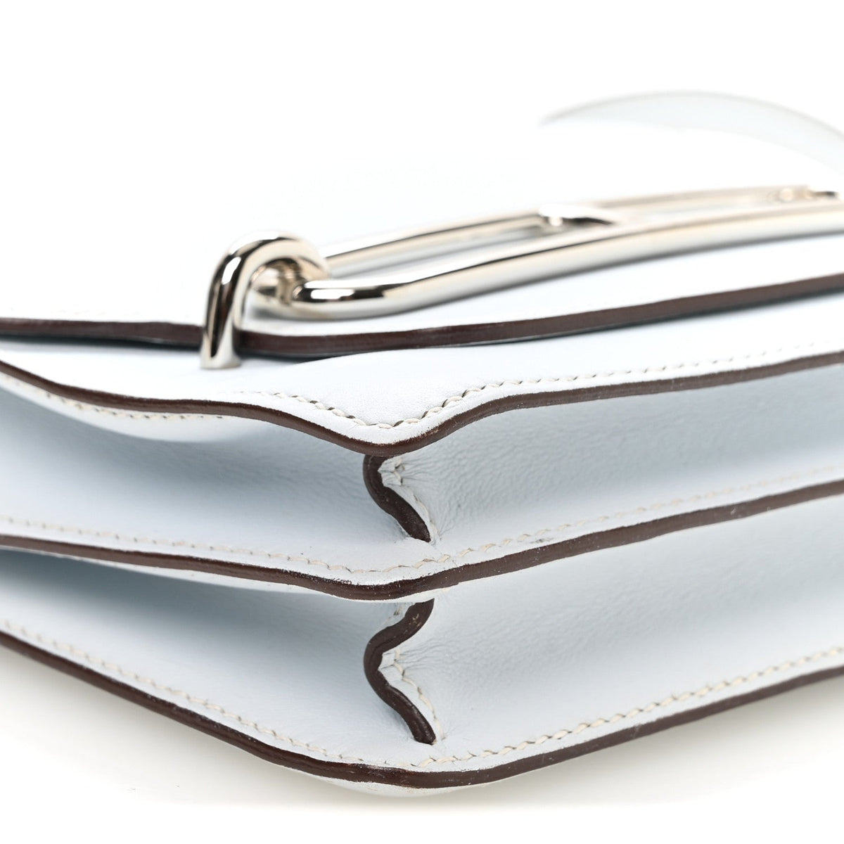 エルメス ミニルリ Bleu Brume スイフト シルバー金具 HERMES ROULIS BLEU BRUME SWIFT SILVER HARDWARE