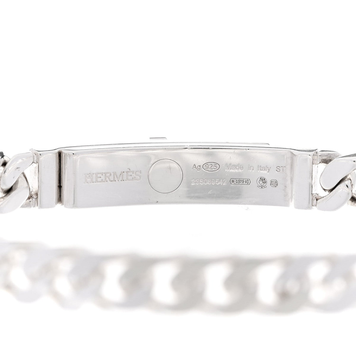 エルメス ケリー ブレスレット スターリングシルバー TPM Gourmette Bracelet HERMES KELLY BRACELET STERLING SILVER TPM GOURMETTE BRACELET