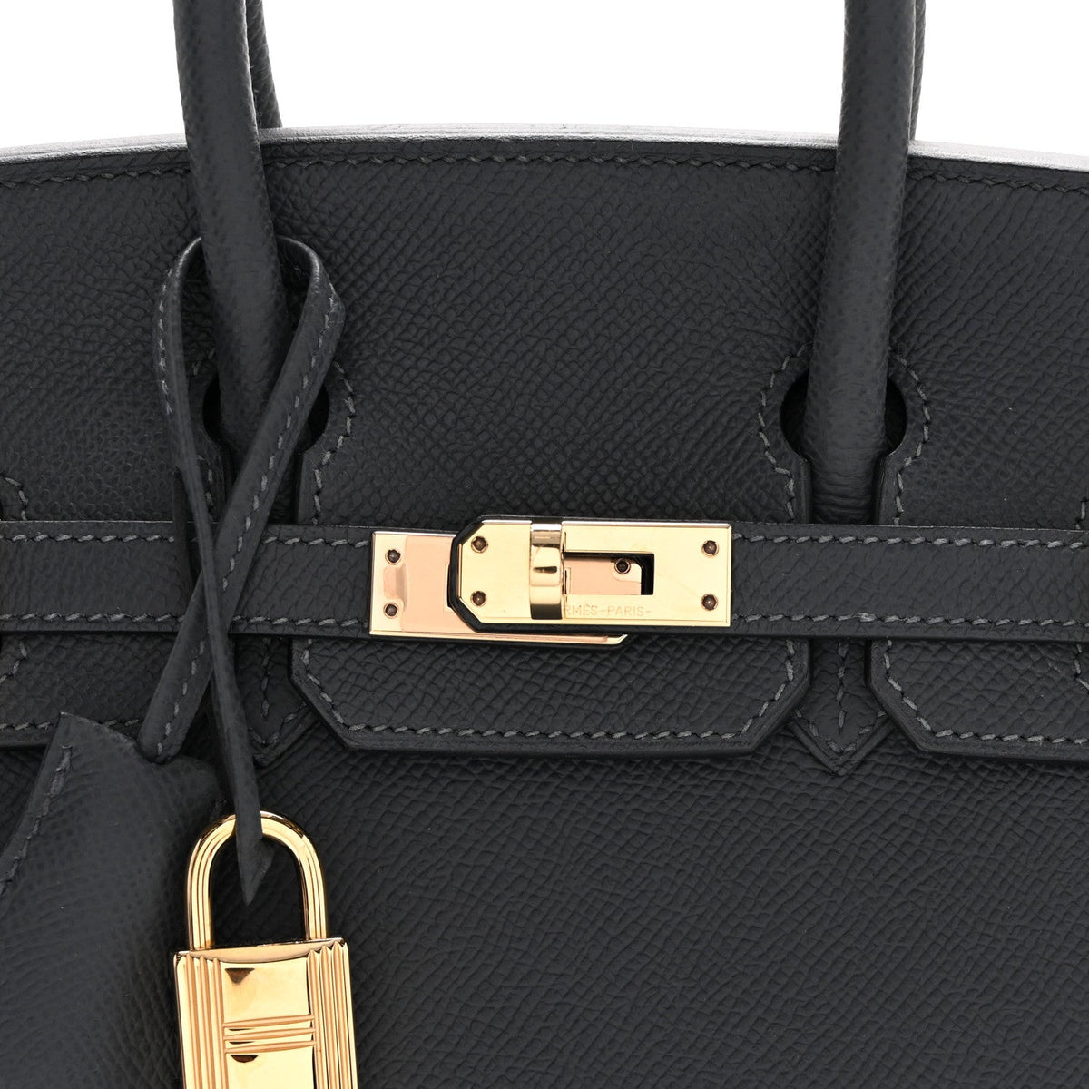 エルメス バーキン 25 外縫い Gris Misty エプソン ゴールド金具 HERMES BIRKIN 25 SELLIER GRIS MISTY EPSOM GOLD HARDWARE