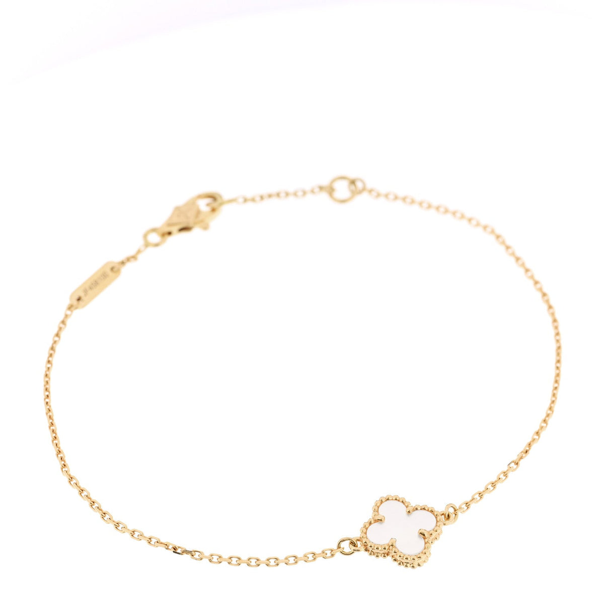 ヴァンクリーフ＆アーペル スウィートアルハンブラ ブレスレット マザーオブパール 18K イエローゴールド VAN CLEEF & ARPELS SWEET ALHAMBRA BRACELET MOTHER OF PEARL 18K YELLOW GOLD
