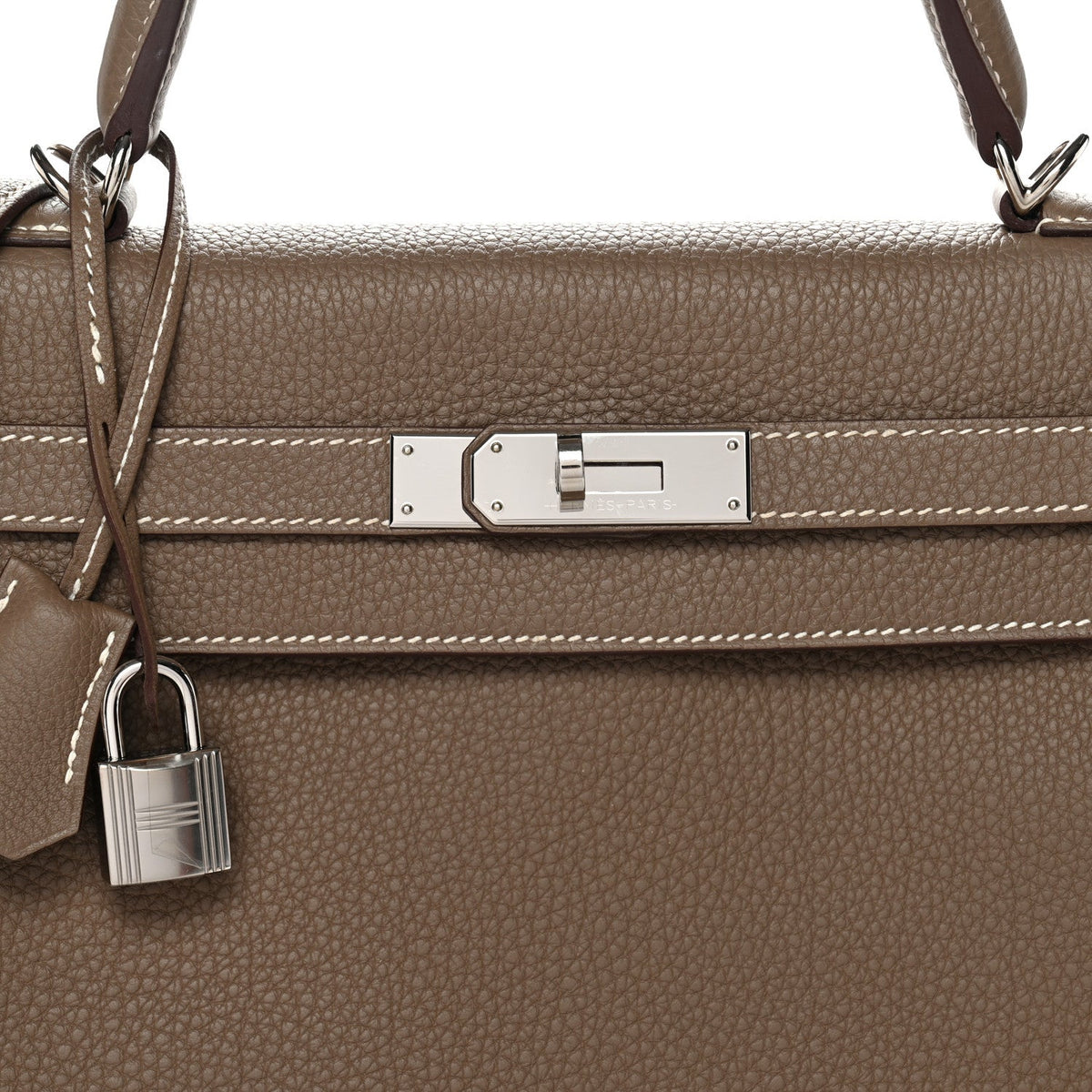エルメス ケリー 32 内縫い Etoupe トゴ シルバー金具 HERMES KELLY 32