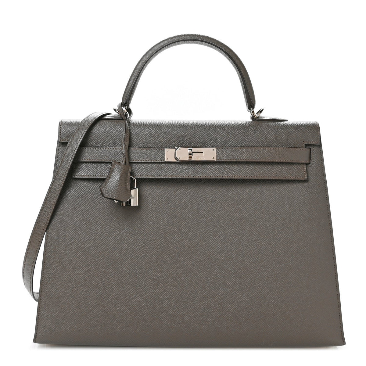 エルメス ケリー 35 外縫い Etain エプソン シルバー金具 HERMES KELLY 35 SELLIER ETAIN EPSOM SILVER HARDWARE
