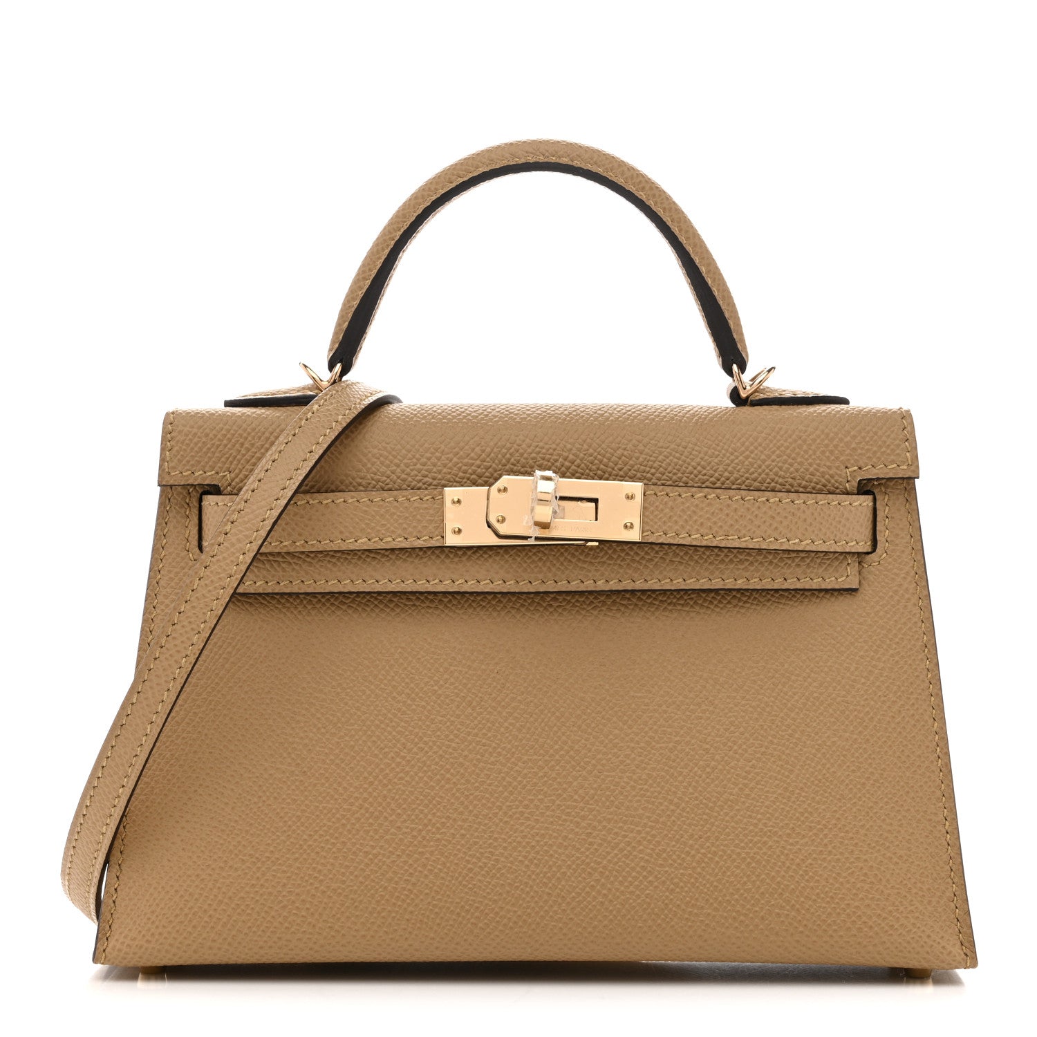 エルメス ミニケリー 20 外縫い Poussiere エプソン ゴールド金具 HERMES MINI KELLY 20 SELLIER POUSSIERE EPSOM GOLD HARDWARE