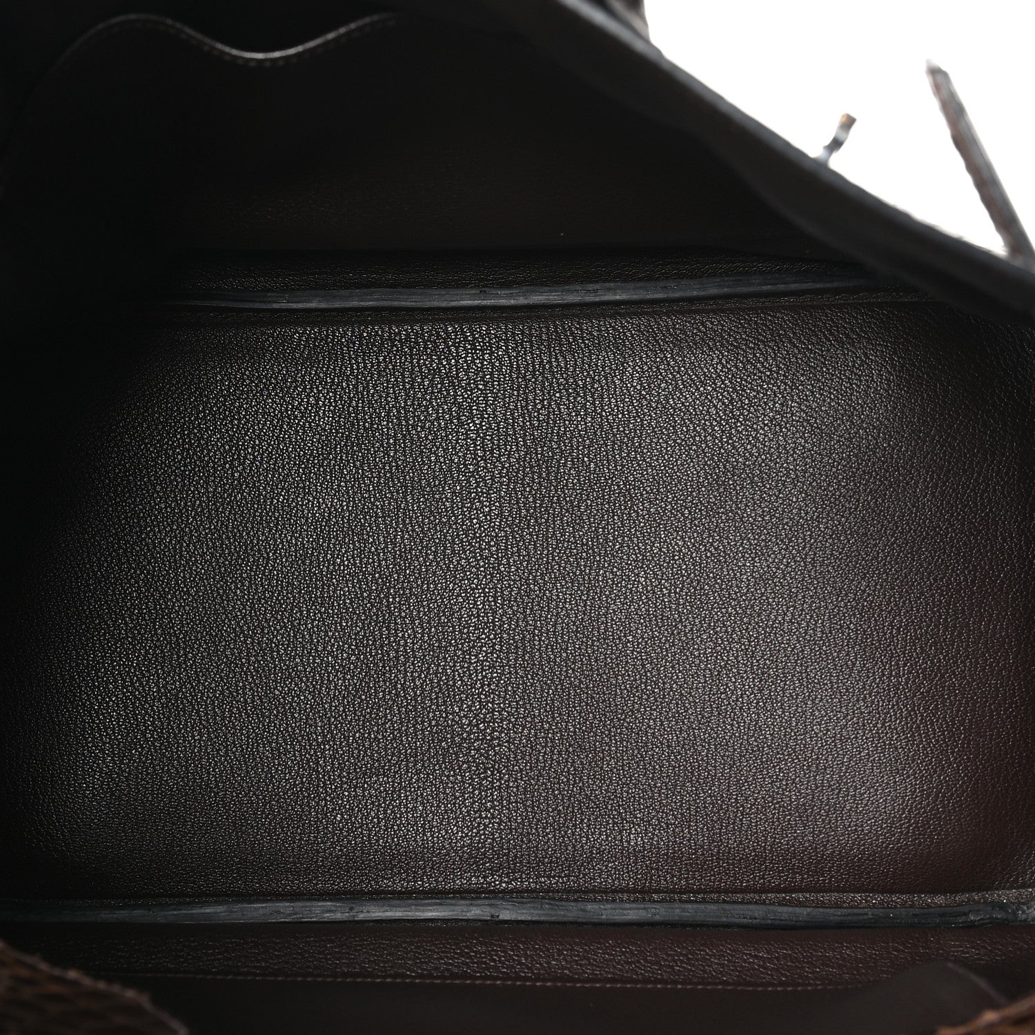 HERMES BIRKIN 35 HAVANE SHINY POROSUS CORCODILE SILVER HARDWARE