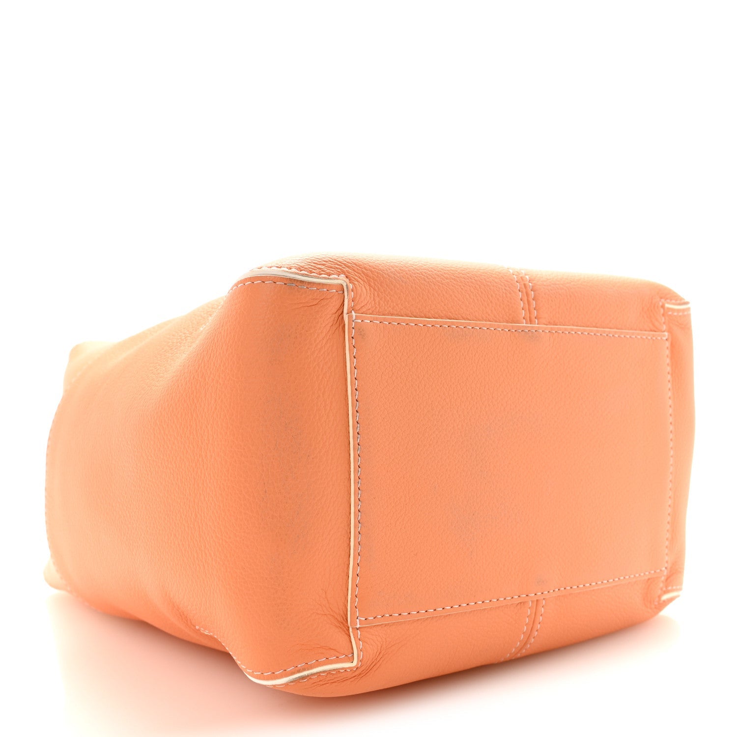 デルヴォー ミニ ソー クール サッチェル Abricot グレインドカーフスキン シルバー金具 DELVAUX MINI SO COOL SATCHEL ABRICOT GRAINED CALFSKIN SILVER HARDWARE