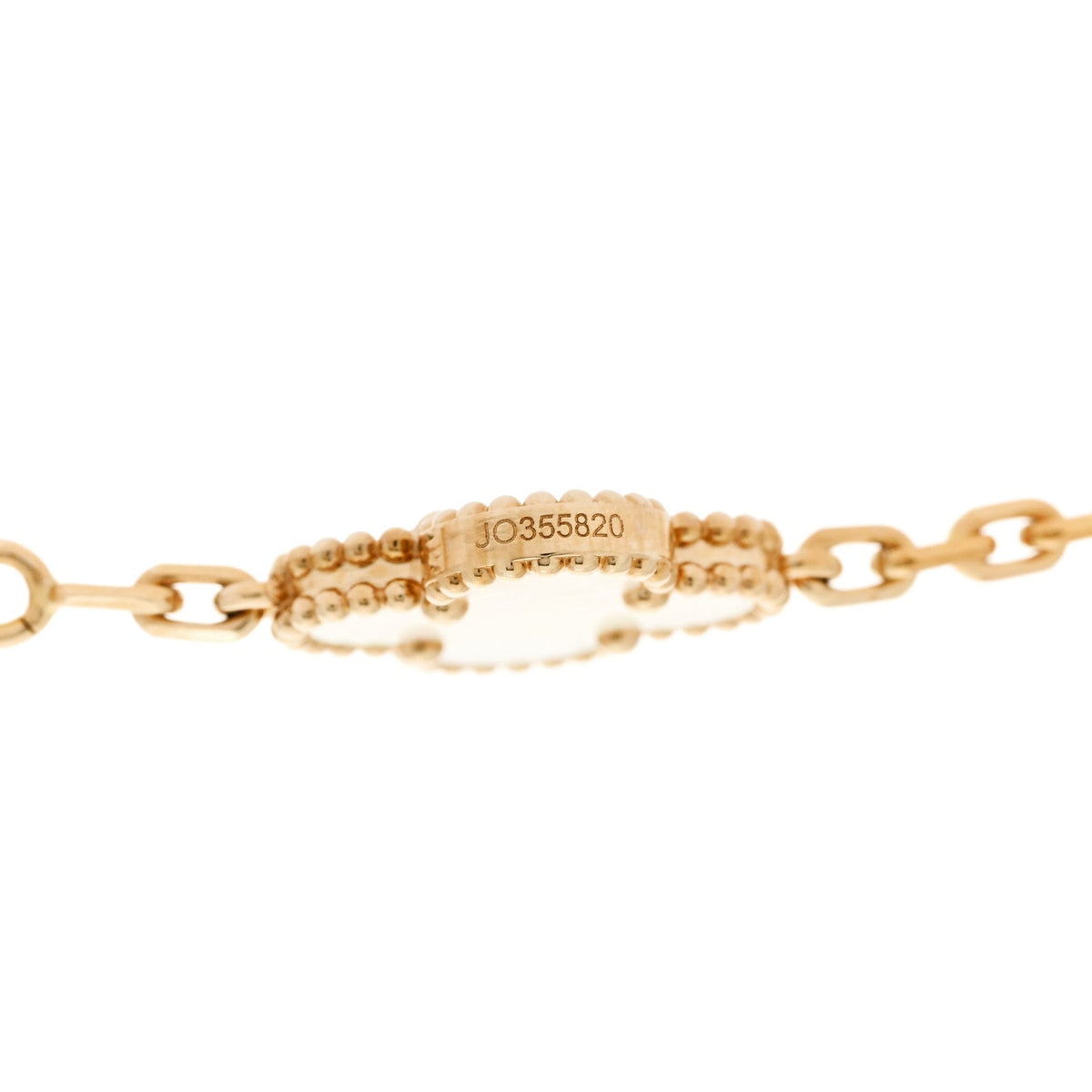 Van Cleef & Arpels Vintage Alhambra 10-Motif Necklace Mother-of-Pearl 18K Yellow Gold