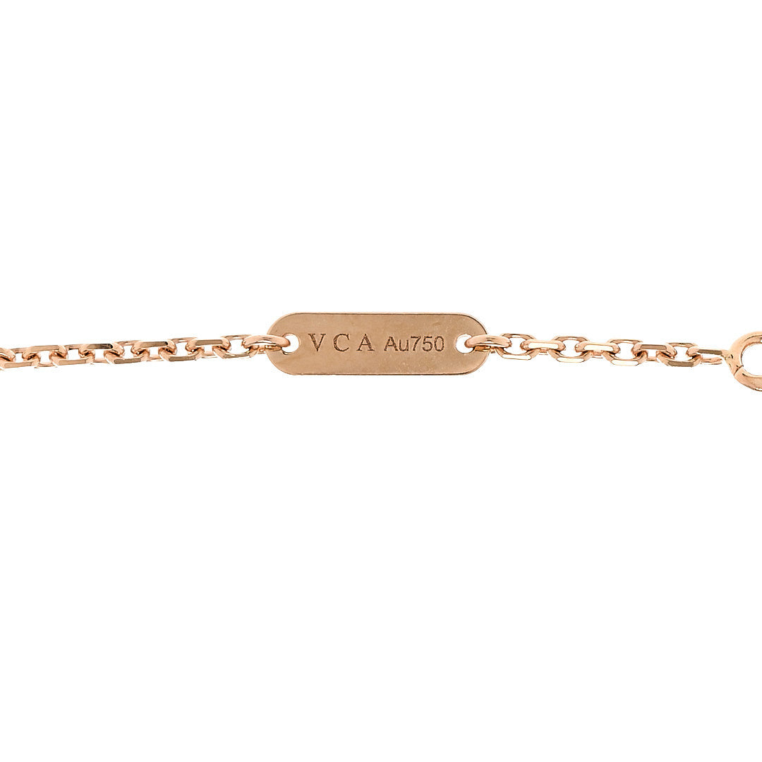 ヴァンクリーフ＆アーペル ヴィンテージアルハンブラ ペンダントネックレス ダイヤモンド 18K ローズゴールド VAN CLEEF & ARPELS VINTAGE ALHAMBRA PENDANT NECKLACE DIAMOND 18K ROSE GOLD