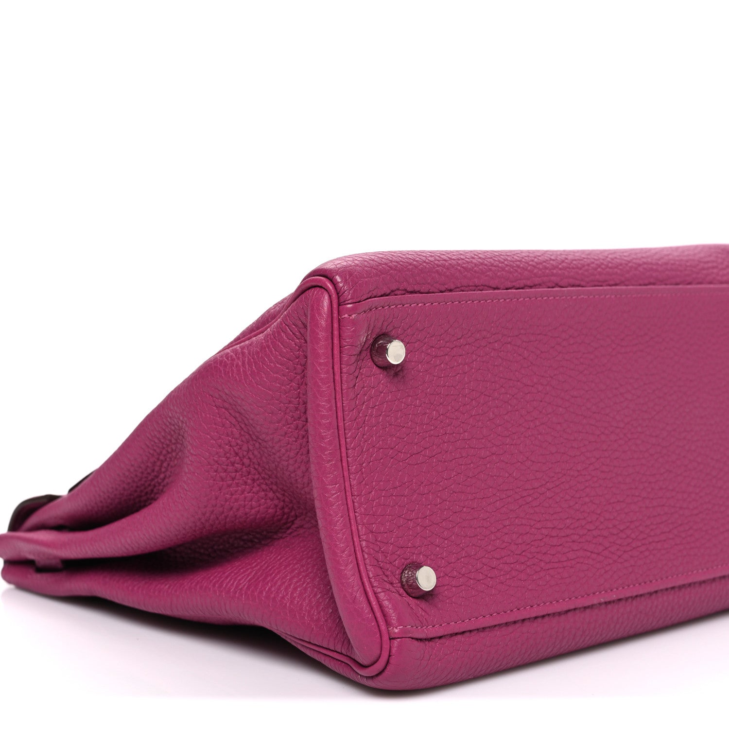 HERMES KELLY 35 RETOURNE TOSCA TOGO SILVER HARDWARE