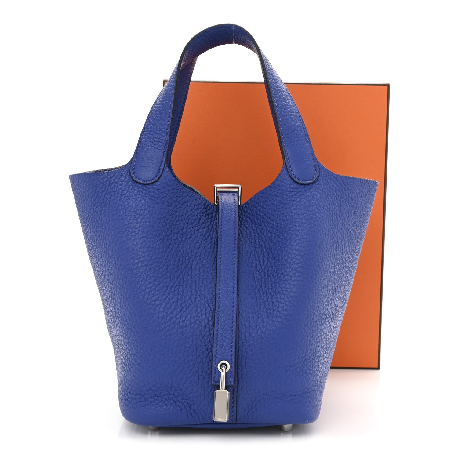 エルメス ピコタンロック PM 18 Bleu Royal トリヨンクレマンス シルバー金具 HERMES PICOTIN LOCK PM 18 BLEU ROYAL TAURILLON CLEMENCE SILVER HARDWARE