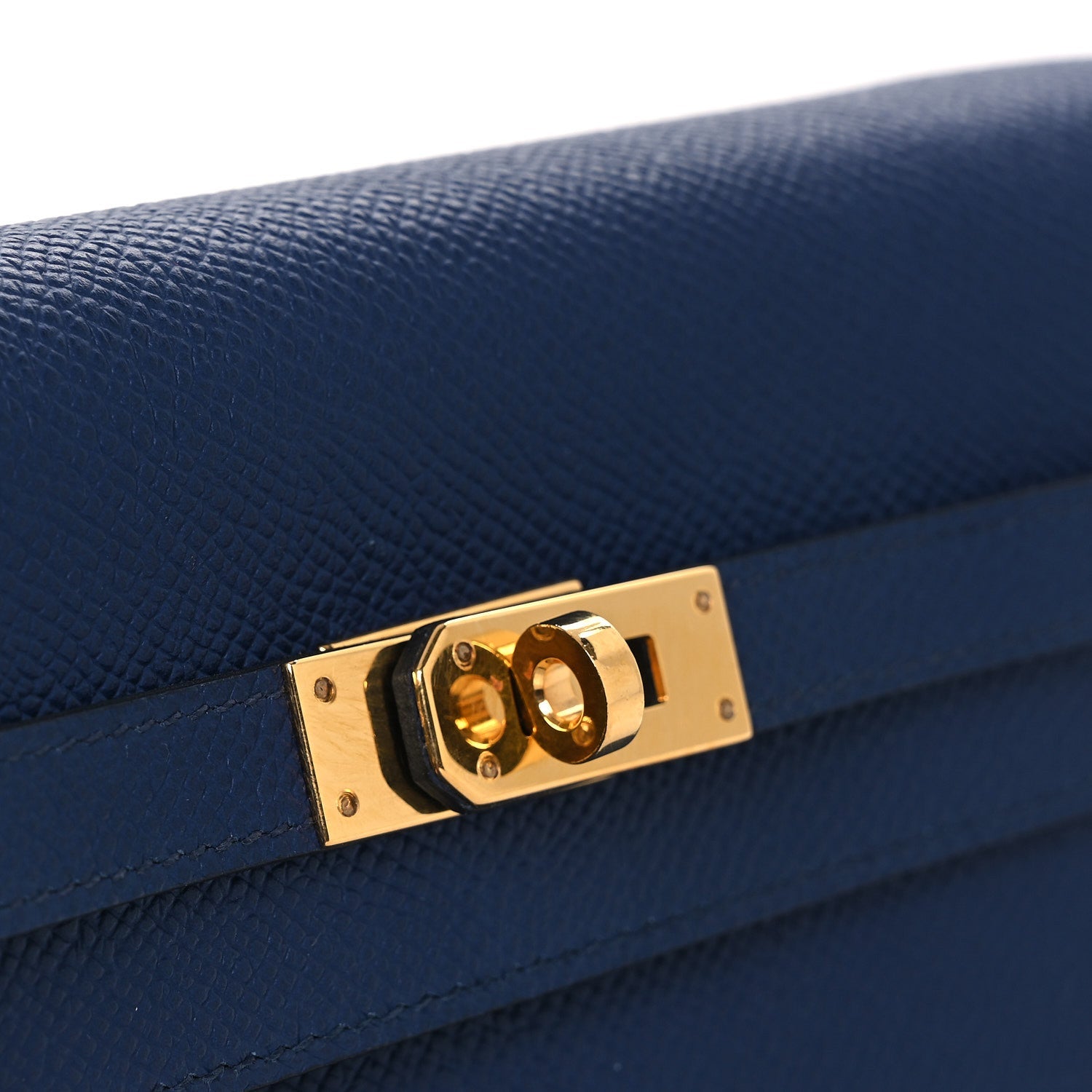 エルメス ケリートゥーゴー 長財布 Bleu Saphir エプソン ゴールド金具 HERMES KELLY TO GO WALLET BLEU SAPHIR EPSOM GOLD HARDWARE