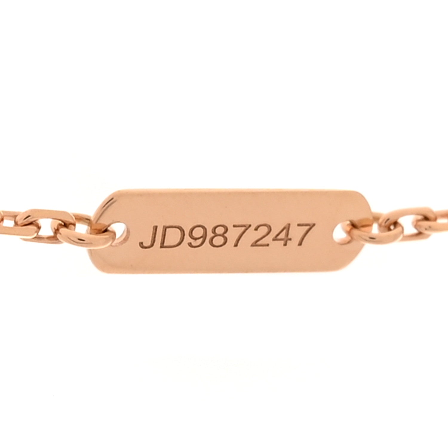 ヴァンクリーフ＆アーペル ヴィンテージアルハンブラ ペンダントネックレス ダイヤモンド 18K ローズゴールド VAN CLEEF & ARPELS VINTAGE ALHAMBRA PENDANT NECKLACE DIAMOND 18K ROSE GOLD