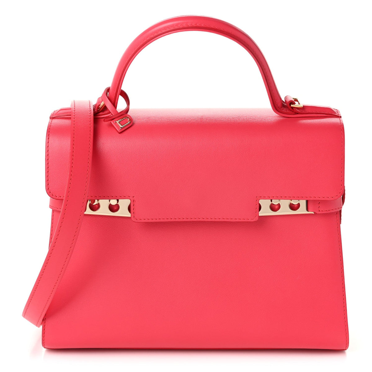 デルヴォー タンペート MM ハンドバッグ Rose Candy カーフスキン ゴールド金具 DELVAUX TEMPETE MM HANDBAG ROSE CANDY CALFSKIN GOLD HARDWARE