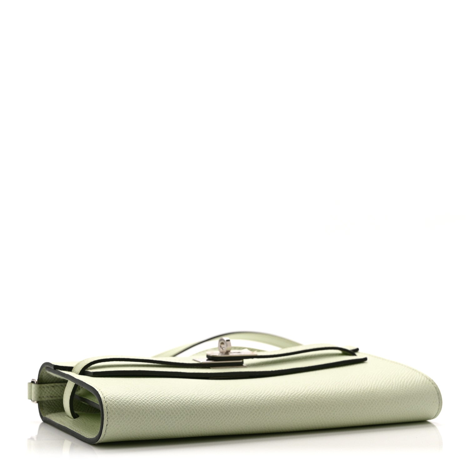 エルメス ケリートゥーゴー 長財布 Vert Fizz エプソン シルバー金具 HERMES KELLY TO GO WALLET VERT FIZZ EPSOM SILVER HARDWARE
