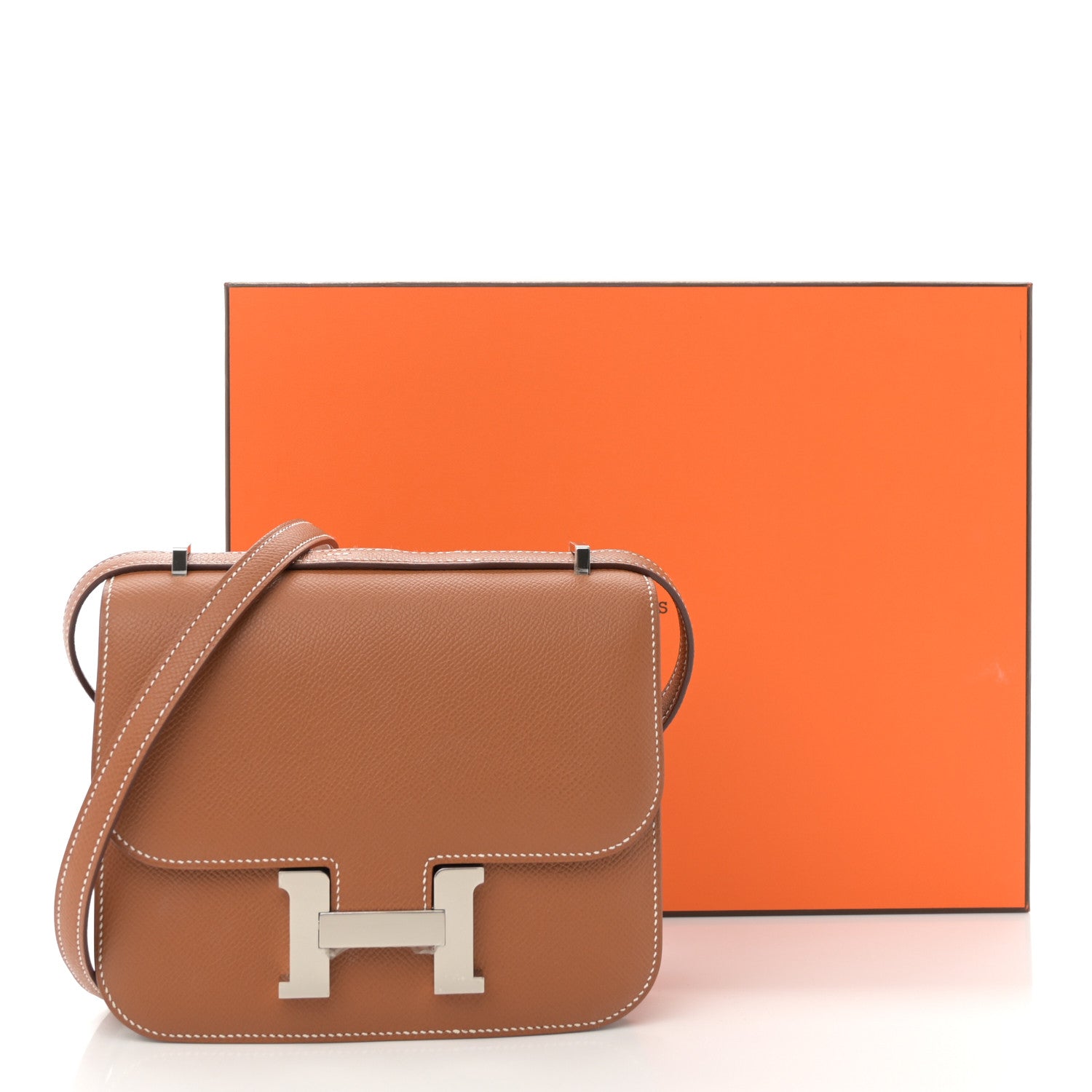 エルメス  ミニコンスタンス 18 Gold エプソン シルバー金具 HERMES MINI CONSTANCE 18 GOLD EPSOM SILVER HARDWARE