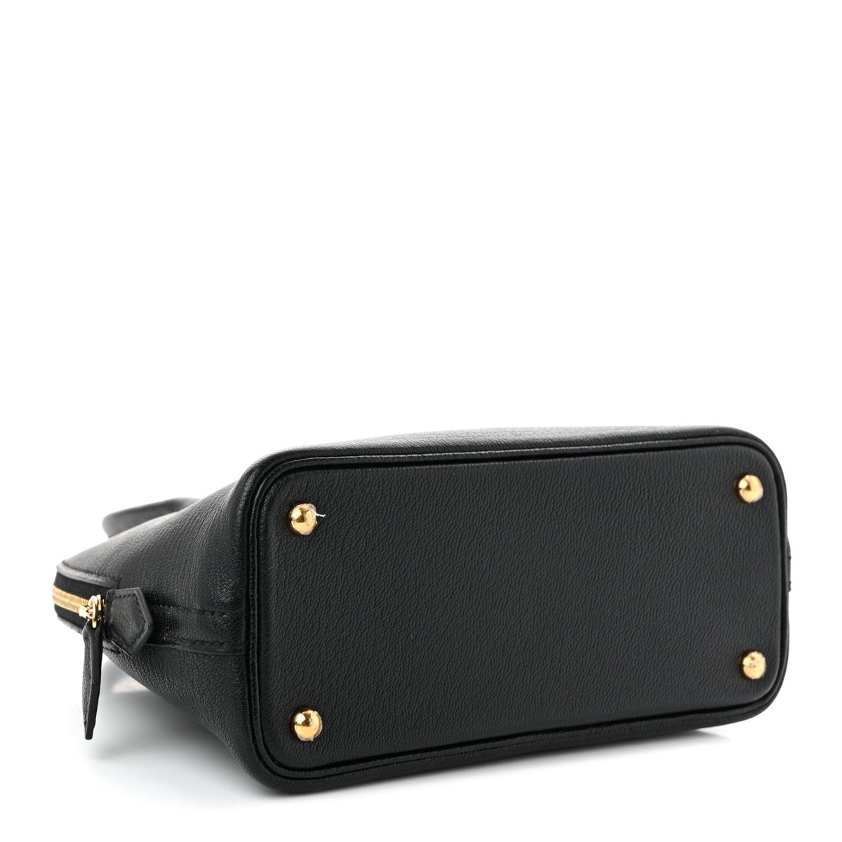 Hermès Mini Bolide 1923 Black Chèvre Mysore Gold Hardware