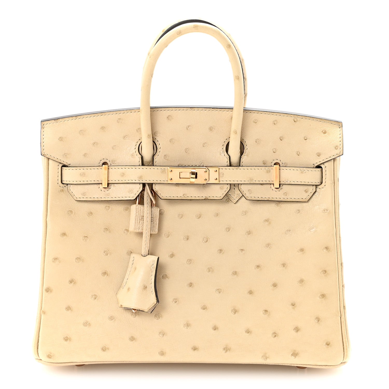 エルメス バーキン 25 Parchemin オーストリッチ ゴールド金具 HERMES BIRKIN 25 PARCHEMIN OSTRICH GOLD HARDWARE