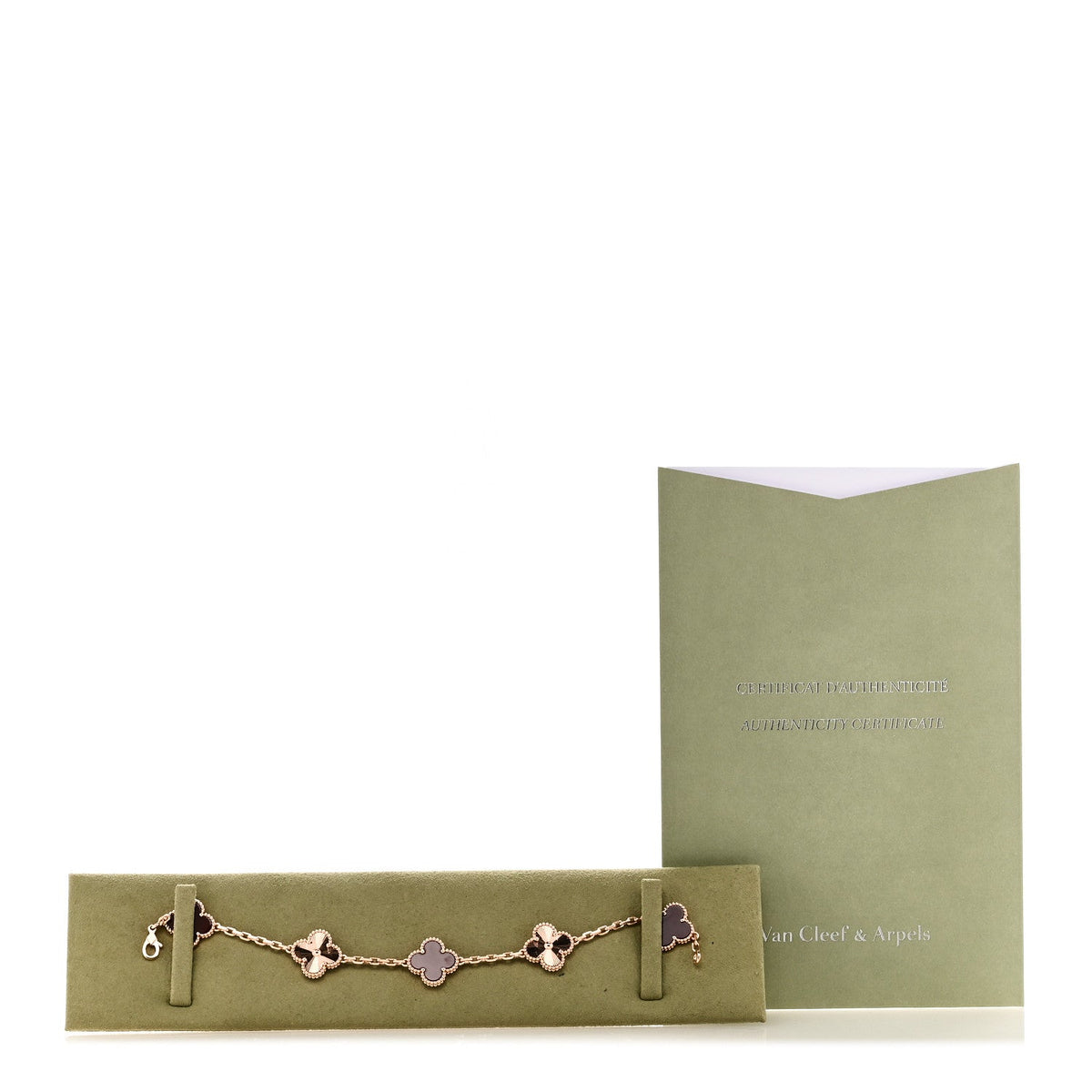 ヴァンクリーフ＆アーペル ヴィンテージアルハンブラ 5モチーフ ブレスレット マルチカラー 18K ローズゴールド VAN CLEEF & ARPELS VINTAGE ALHAMBRA 5 MOTIFS BRACELET MULTICOLOR 18K ROSE GOLD