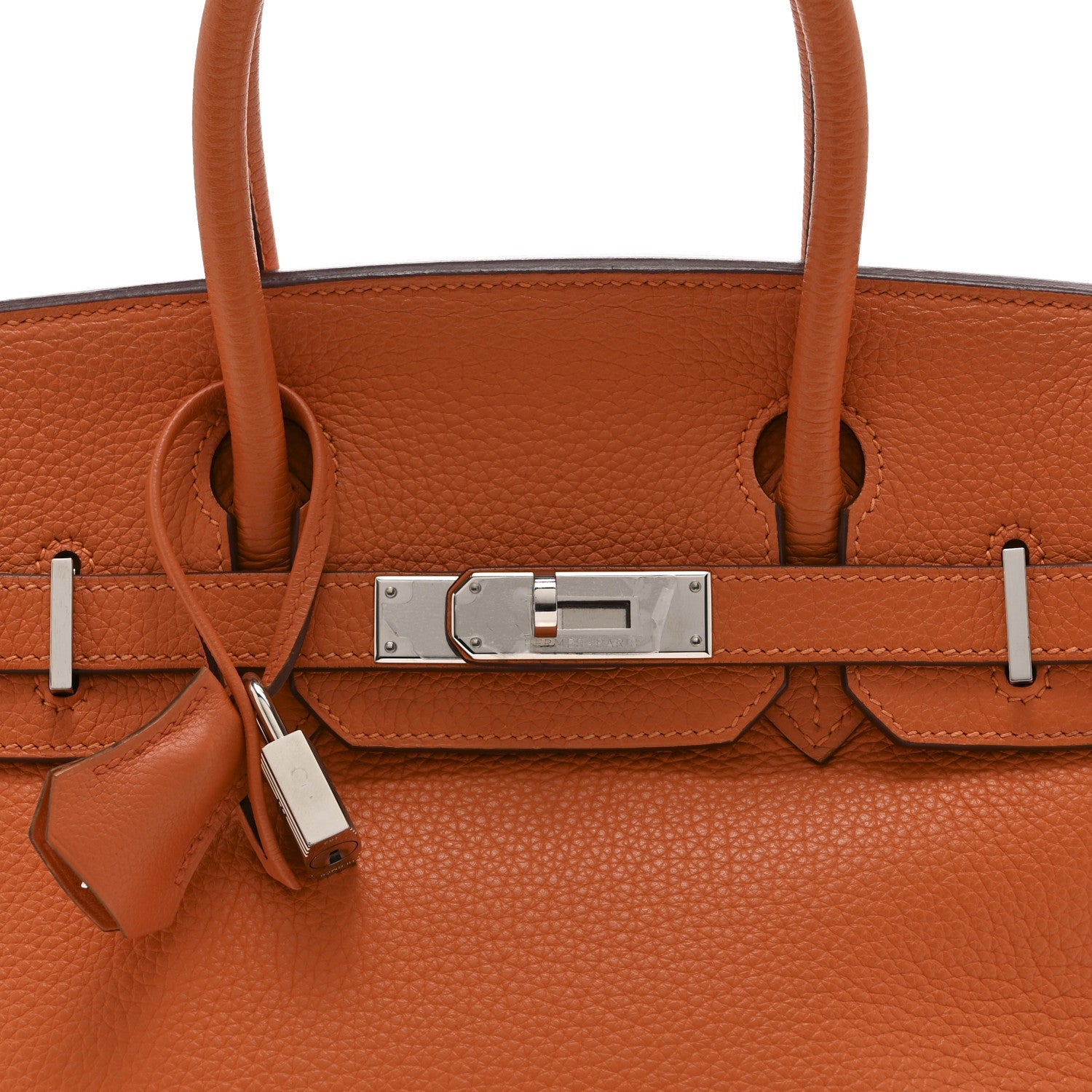 エルメス バーキン 30 Orange トリヨンクレマンス シルバー金具 HERMES BIRKIN 30 ORANGE TAURILLON CLEMENCE SILVER HARDWARE