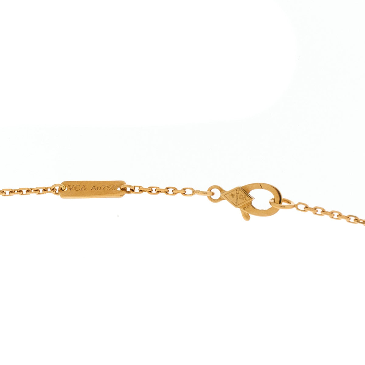 ヴァンクリーフ＆アーペル ヴィンテージアルハンブラ ペンダントネックレス ギョーシェ 18K イエローゴールド VAN CLEEF & ARPELS VINTAGE ALHAMBRA PENDANT NECKLACE GUILLOCHÉ 18K YELLOW GOLD