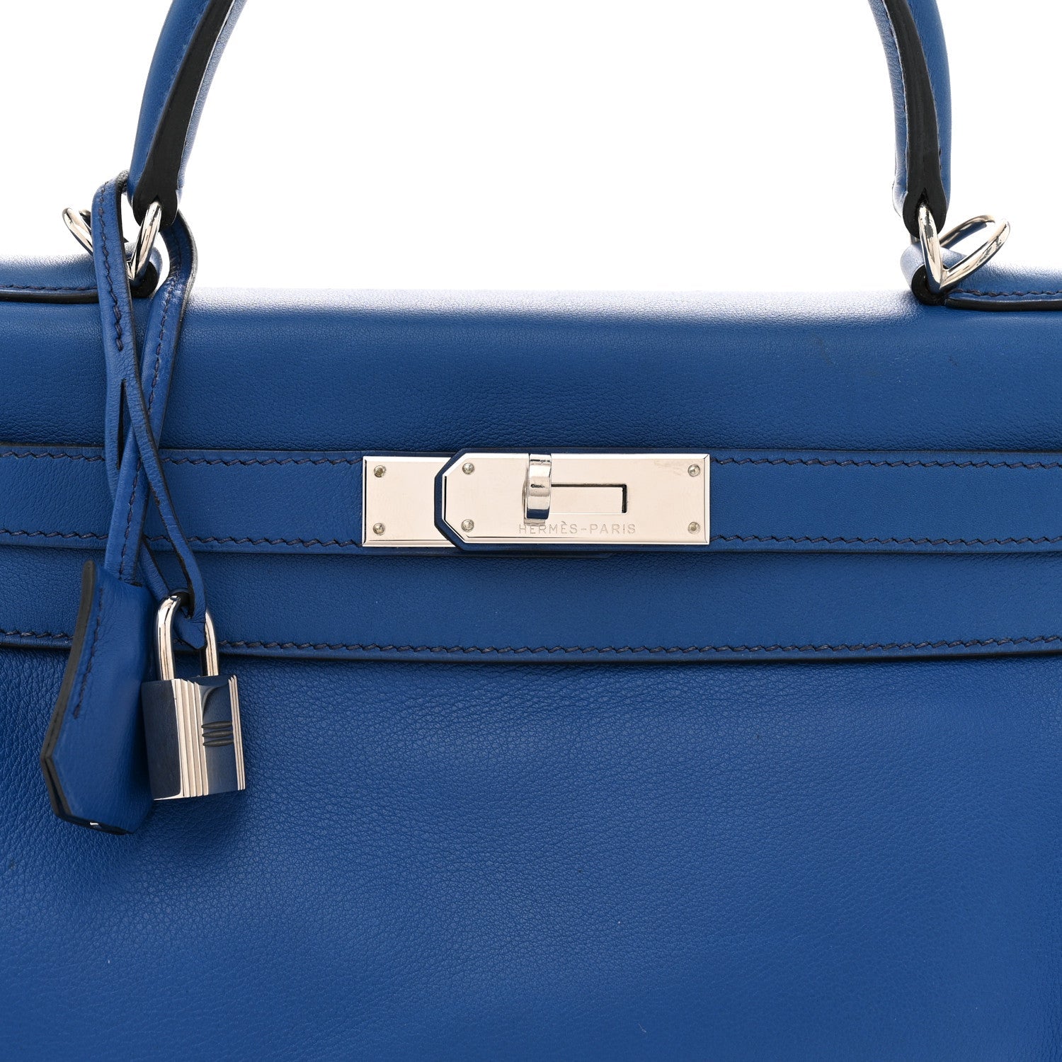 エルメス ケリー 28 内縫い Bleu France スイフト シルバー金具 HERMES KELLY 28 RETOURNE BLEU FRANCE SWIFT SILVER HARDWARE