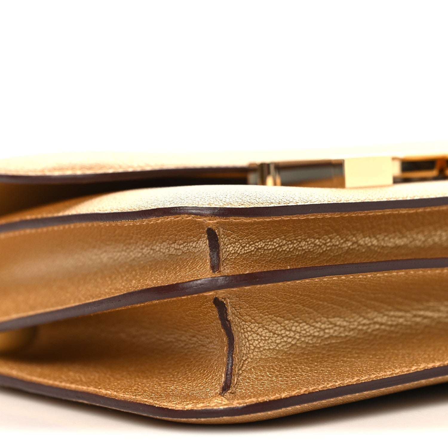 エルメス ミロワール ミニコンスタンス 18 Doré シェーブル パーマブラス金具 シャンパンゴールド金具 HERMES MINI CONSTANCE 18 DORÉ CHEVRE
