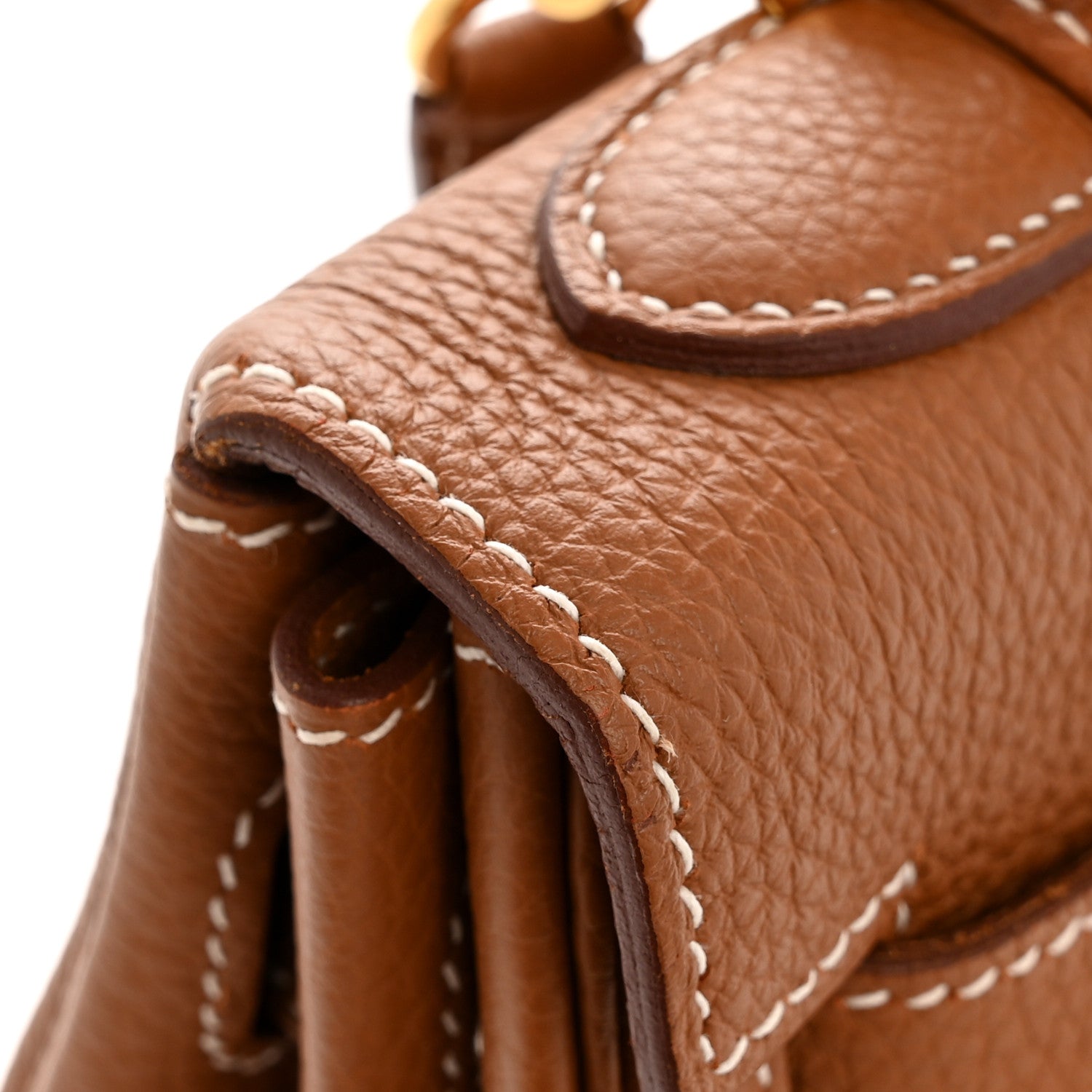 エルメス HERMES ケリー32 内縫い X刻 エタン ゴールド金具 トゴ レディース ショルダーバッグ HERMES - エルメス HERMES ケリー32 内縫い X刻 エタン ゴールド金具