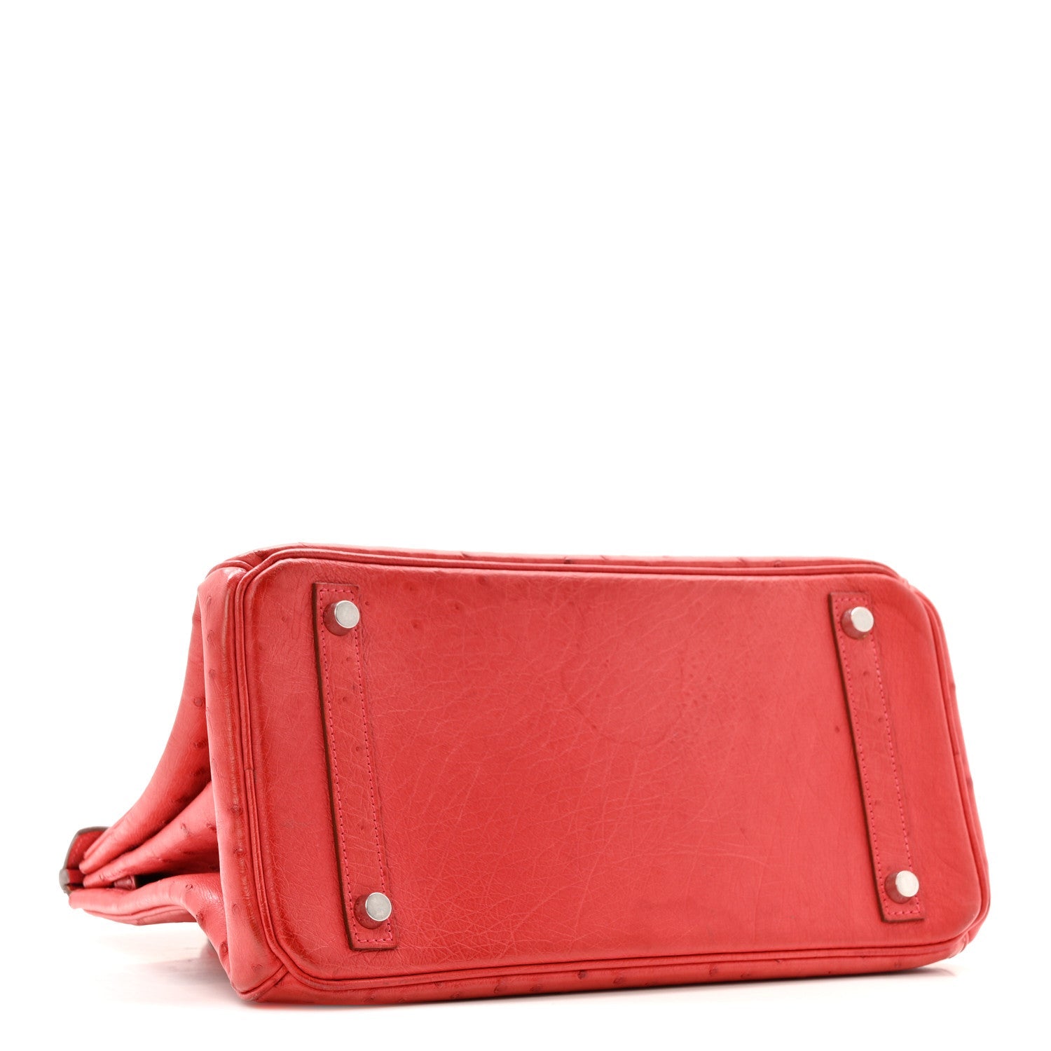 エルメス バーキン 30 Rouge Vif オーストリッチ シルバー金具 HERMES BIRKIN 30 ROUGE VIF OSTRICH SILVER HARDWARE
