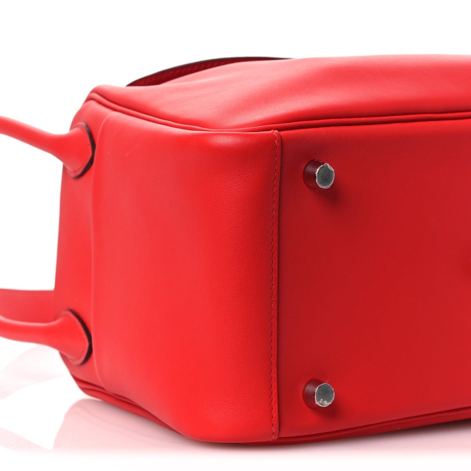 HERMES LINDY 26 ROUGE DE COEUR SWIFT SILVER HARDWARE