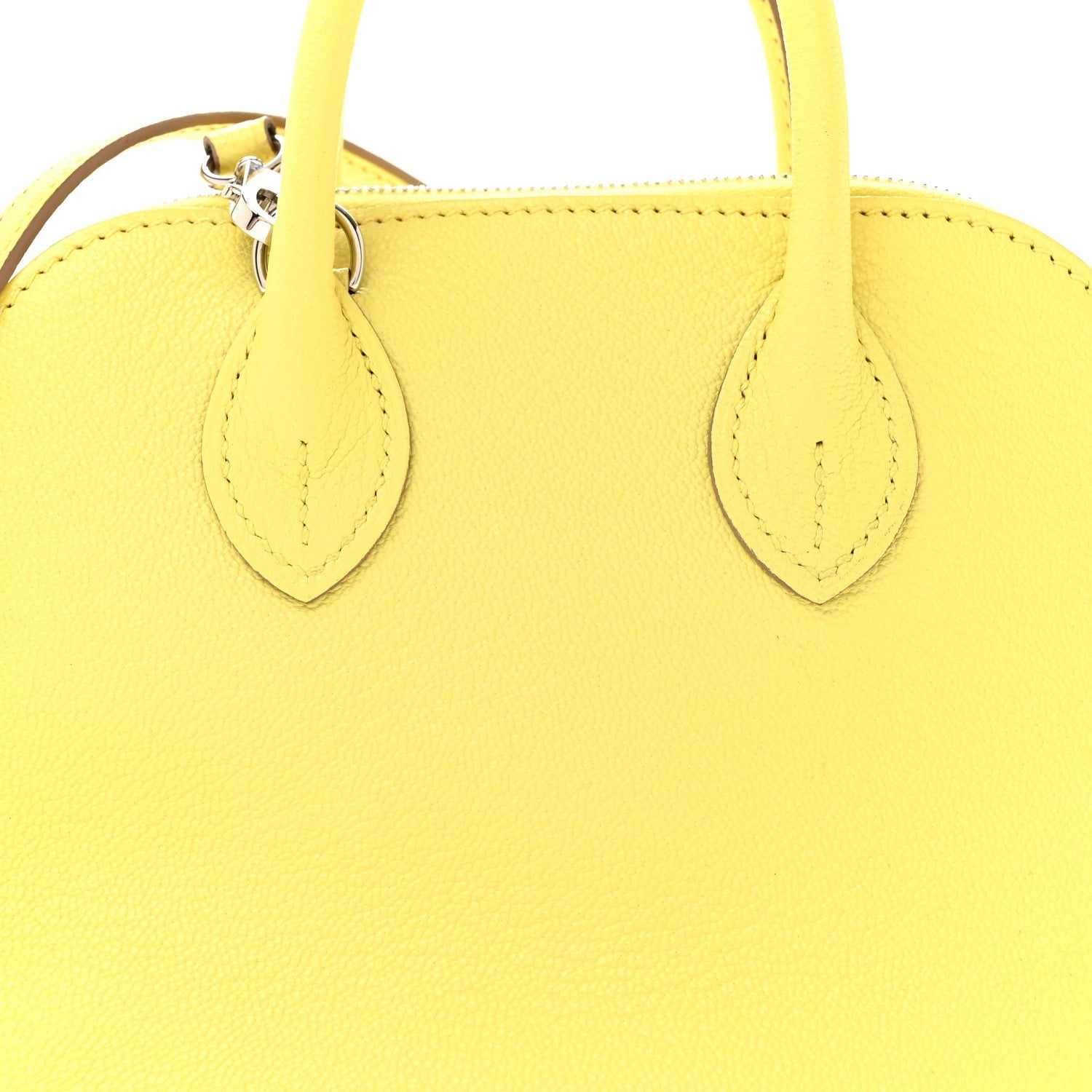 エルメス ミニボリード 1923 Jaune Bourgeon シェーブルミゾール シルバー金具 HERMES MINI BOLIDE 1923 JAUNE BOURGEON CHEVRE MYSORE SILVER HARDWARE