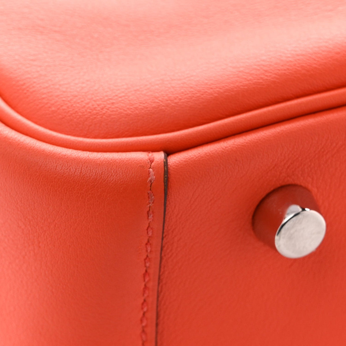 エルメス リンディ 30 Orange Poppy スイフト シルバー金具 HERMES LINDY 30 ORANGE POPPY SWIFT SILVER HARDWARE
