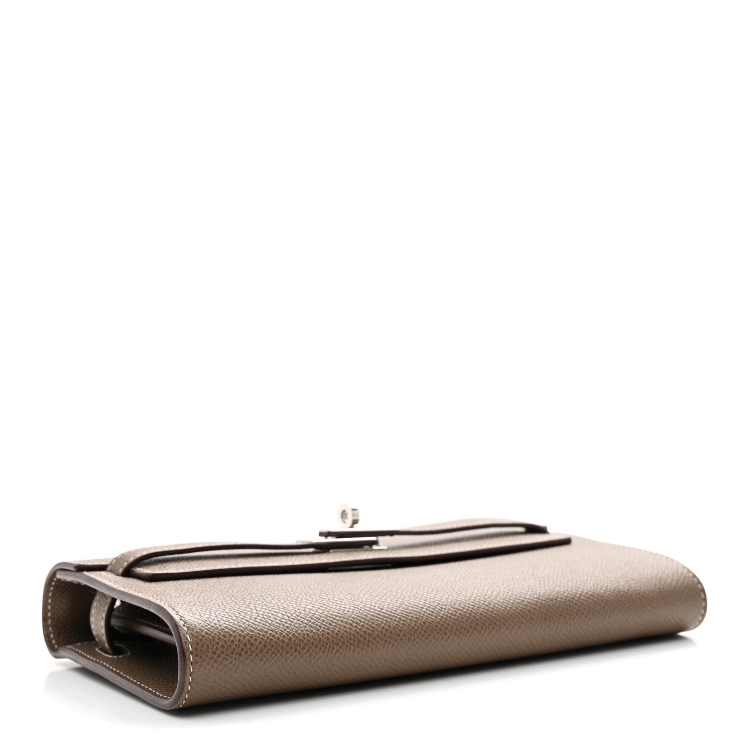 エルメス ケリートゥーゴー 長財布 Etoupe エプソン シルバー金具 HERMES KELLY TO GO WALLET ETOUPE EPSOM SILVER HARDWARE