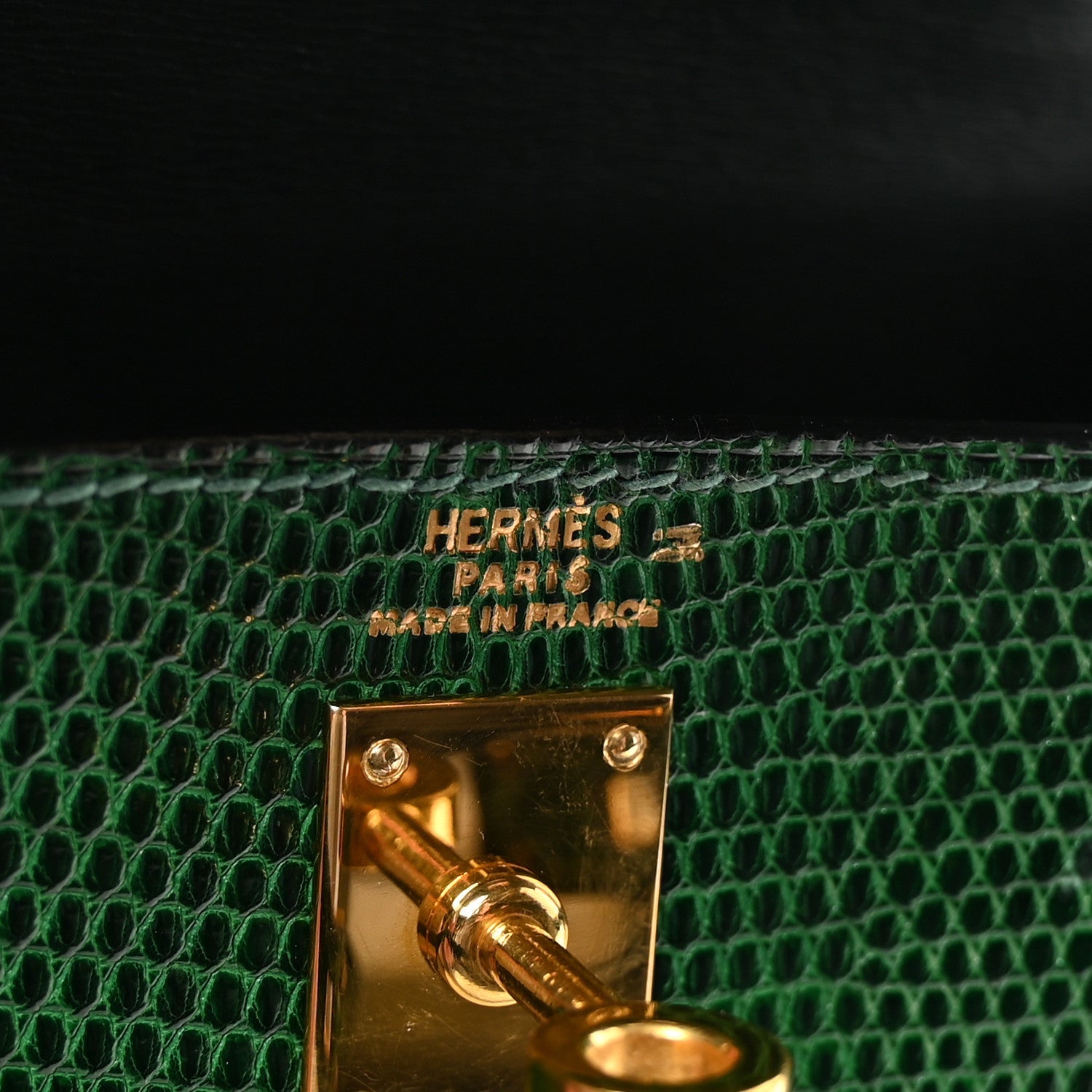 エルメス ミニケリー 20 外縫い Vert Moyen リザード ゴールド金具 HERMES MINI KELLY 20 SELLIER VERT MOYEN LIZARD GOLD HARDWARE