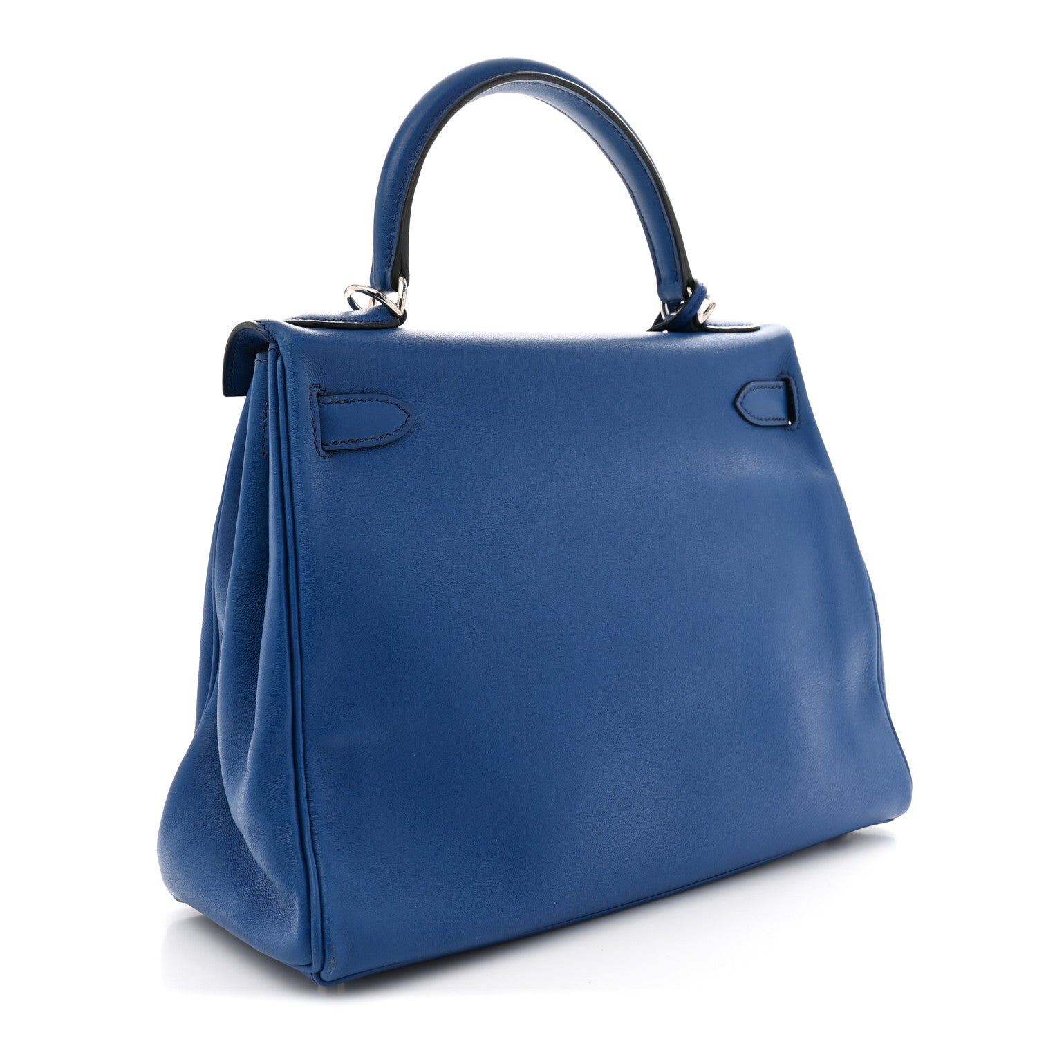 エルメス ケリー 28 内縫い Bleu France スイフト シルバー金具 HERMES KELLY 28 RETOURNE BLEU FRANCE SWIFT SILVER HARDWARE