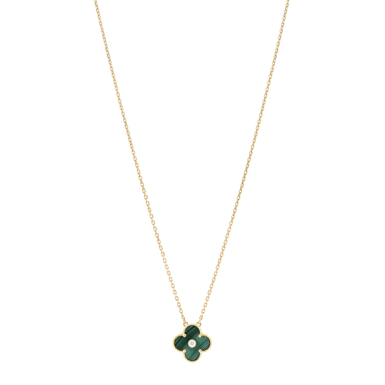 ヴァンクリーフ＆アーペル ヴィンテージアルハンブラ ペンダントネックレス マルチカラー 18K イエローゴールド VAN CLEEF & ARPELS VINTAGE ALHAMBRA PENDANT NECKLACE MULTICOLOR 18K YELLOW GOLD
