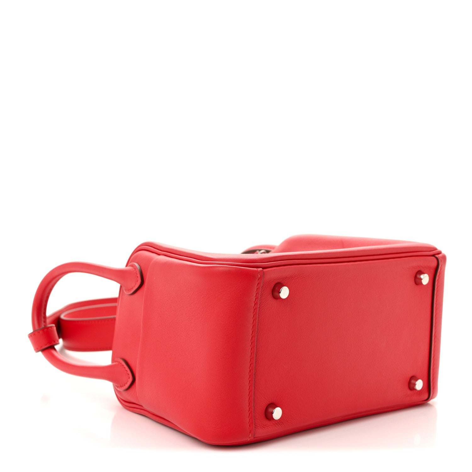 エルメス ミニリンディ 20 Rouge De Coeur スイフト シルバー金具 HERMES MINI LINDY 20 ROUGE DE COEUR SWIFT SILVER HARDWARE