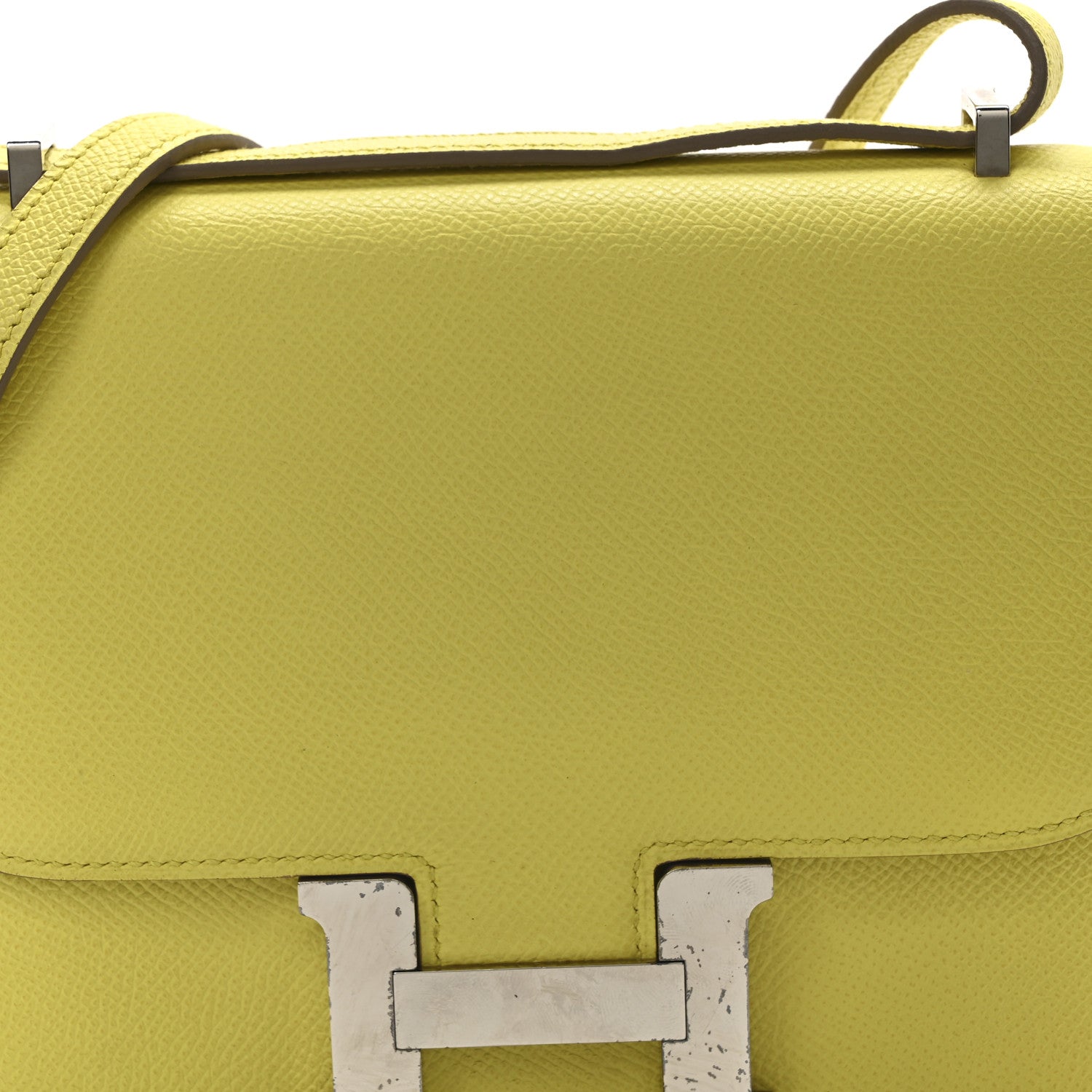 エルメス コンスタンス 18 Lime エプソン シルバー金具 HERMES CONSTANCE 18 LIME EPSOM SILVER HARDWARE