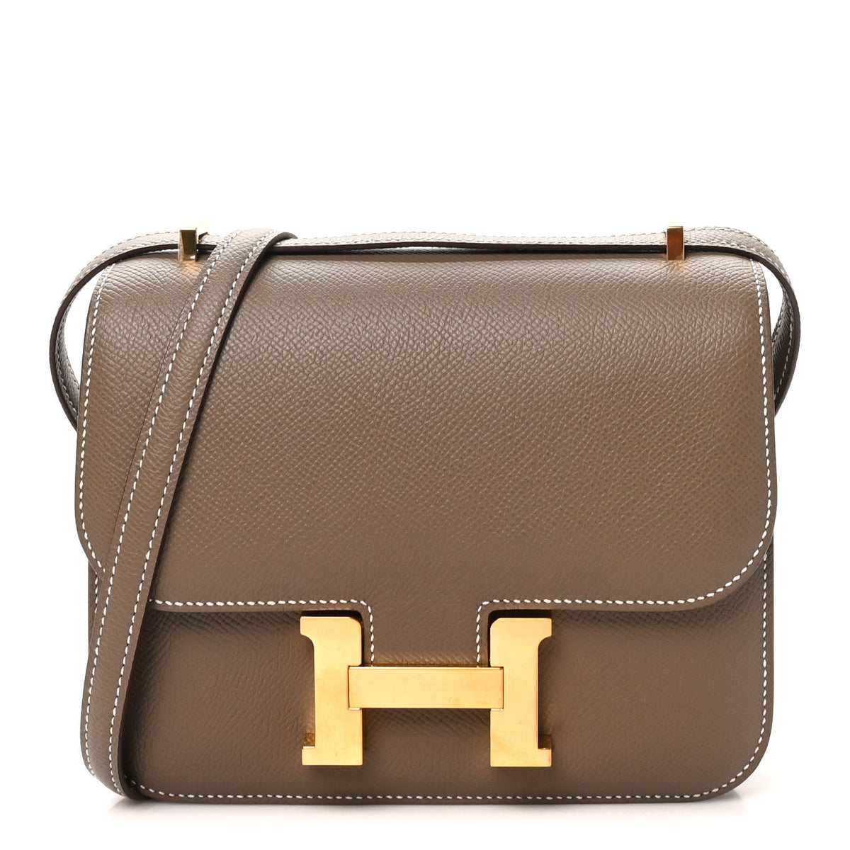 エルメス ミニコンスタンス 18 Etoupe エプソン ゴールド金具 HERMES MINI CONSTANCE 18 ETOUPE EPSOM GOLD HARDWARE