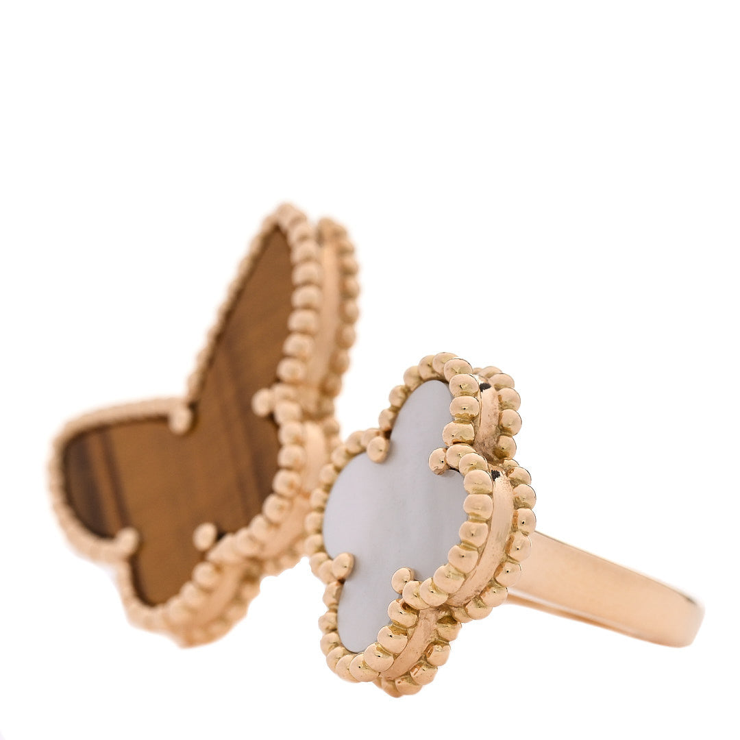 ヴァンクリーフ＆アーペル ビトゥィーンザフィンガー リング マルチカラー 18K イエローゴールド VAN CLEEF & ARPELS BETWEEN THE FINGER RING MULTICOLOR 18K YELLOW GOLD
