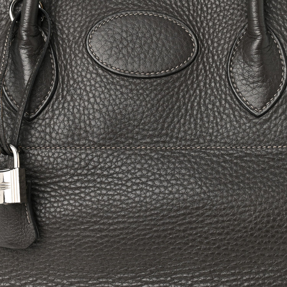 Hermès Bolide 35 Graphite Taurillon Clemence Silver Hardware