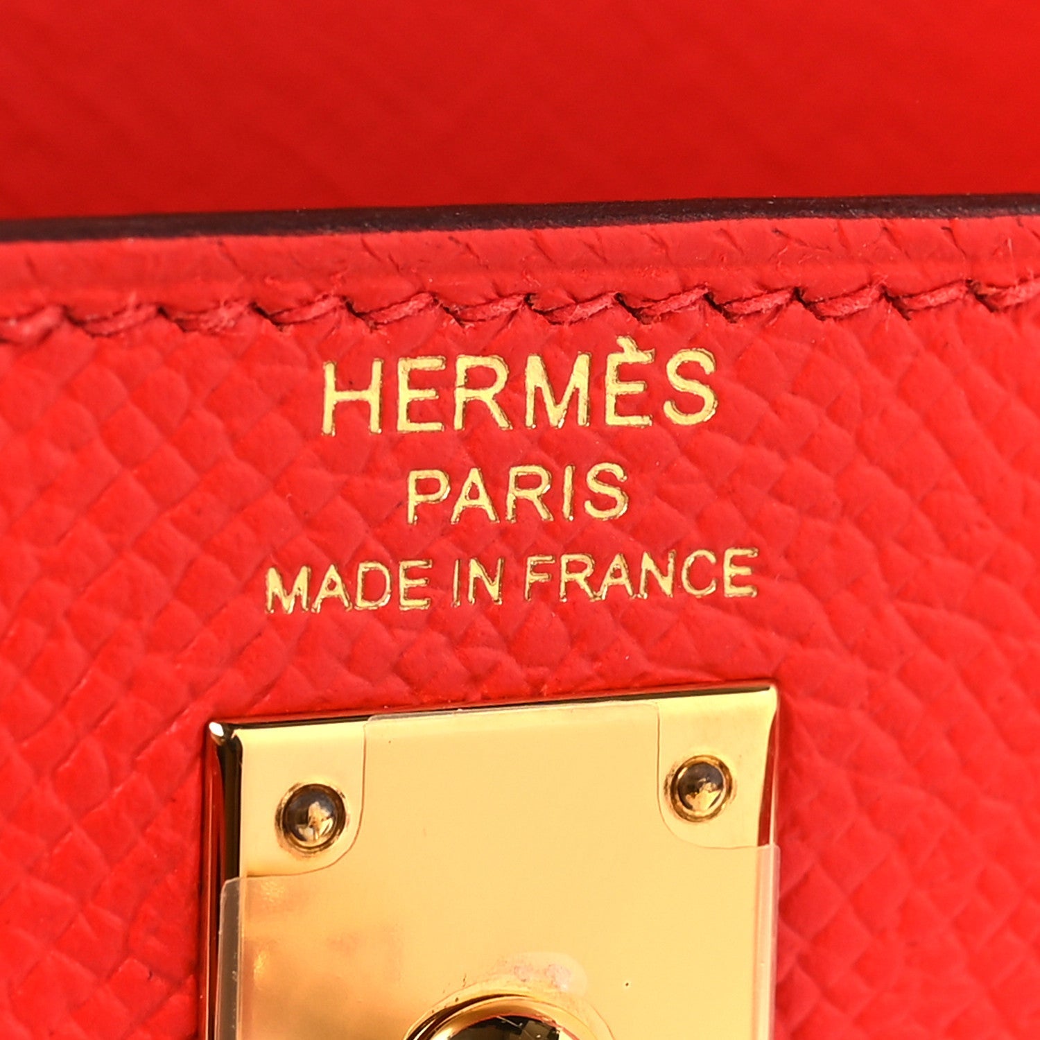 HERMES KELLY 25 SELLIER ROUGE DE COEUR EPSOM GOLD HARDWARE