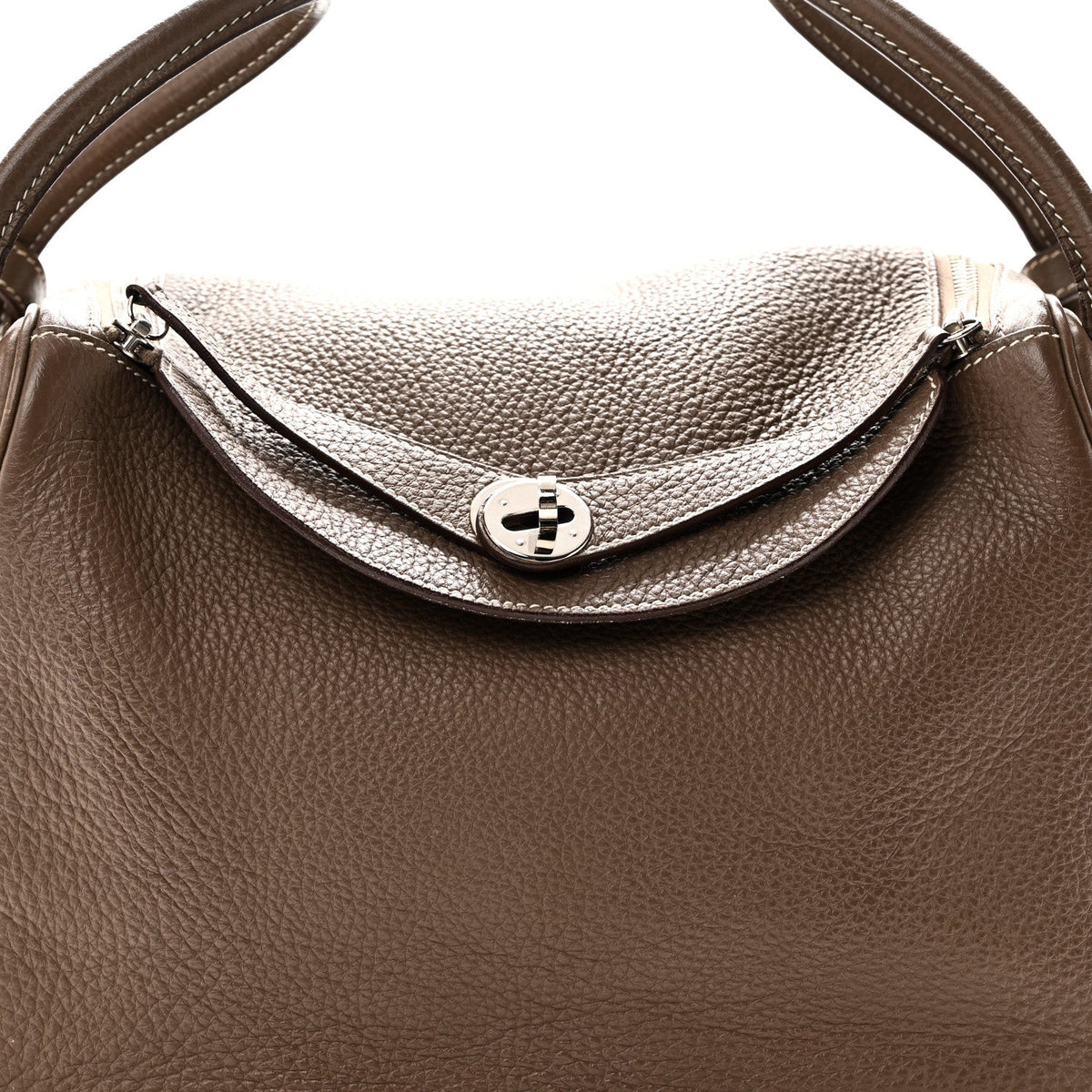 エルメス リンディ 30 Etoupe トリヨンクレマンス シルバー金具 HERMES LINDY 30 ETOUPE TAURILLON CLEMENCE SILVER HARDWARE