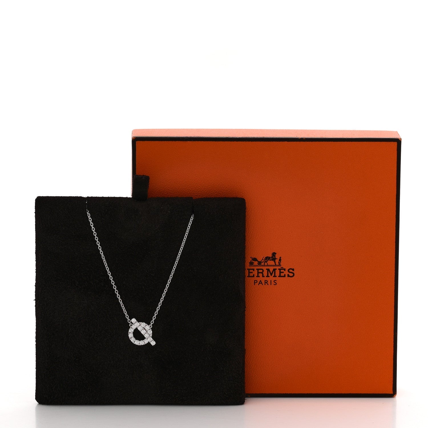 エルメス フィネス ペンダントネックレス 18Kホワイトゴールド HERMES 18K WHITE GOLD DIAMOND FINESSE PENDANT NECKLACE